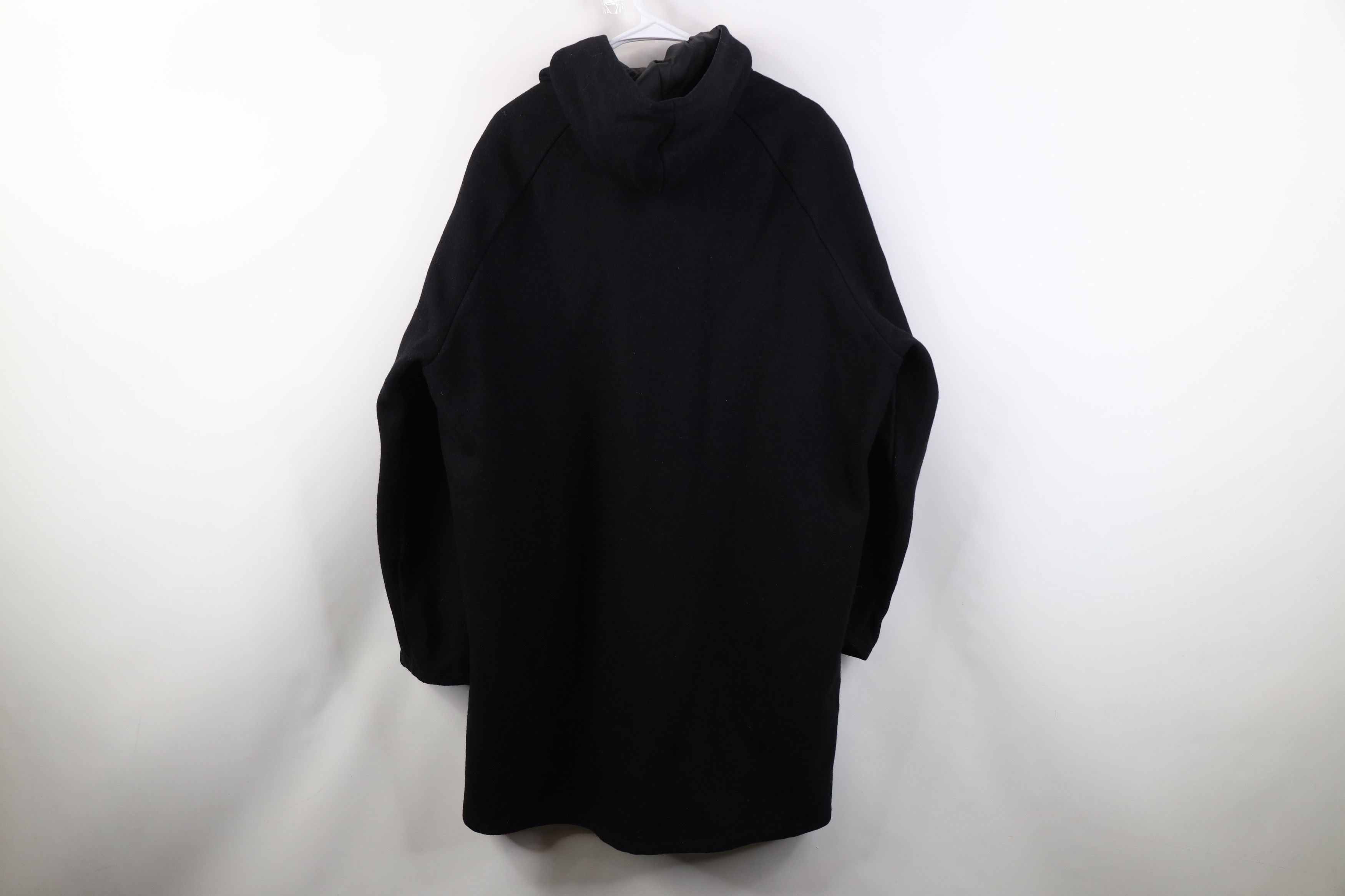 Vintage Vintage 50s Fleece Lined Wool Hooded Parka Jacket Black USA Size US XL / EU 56 / 4 - 13 Thumbnail