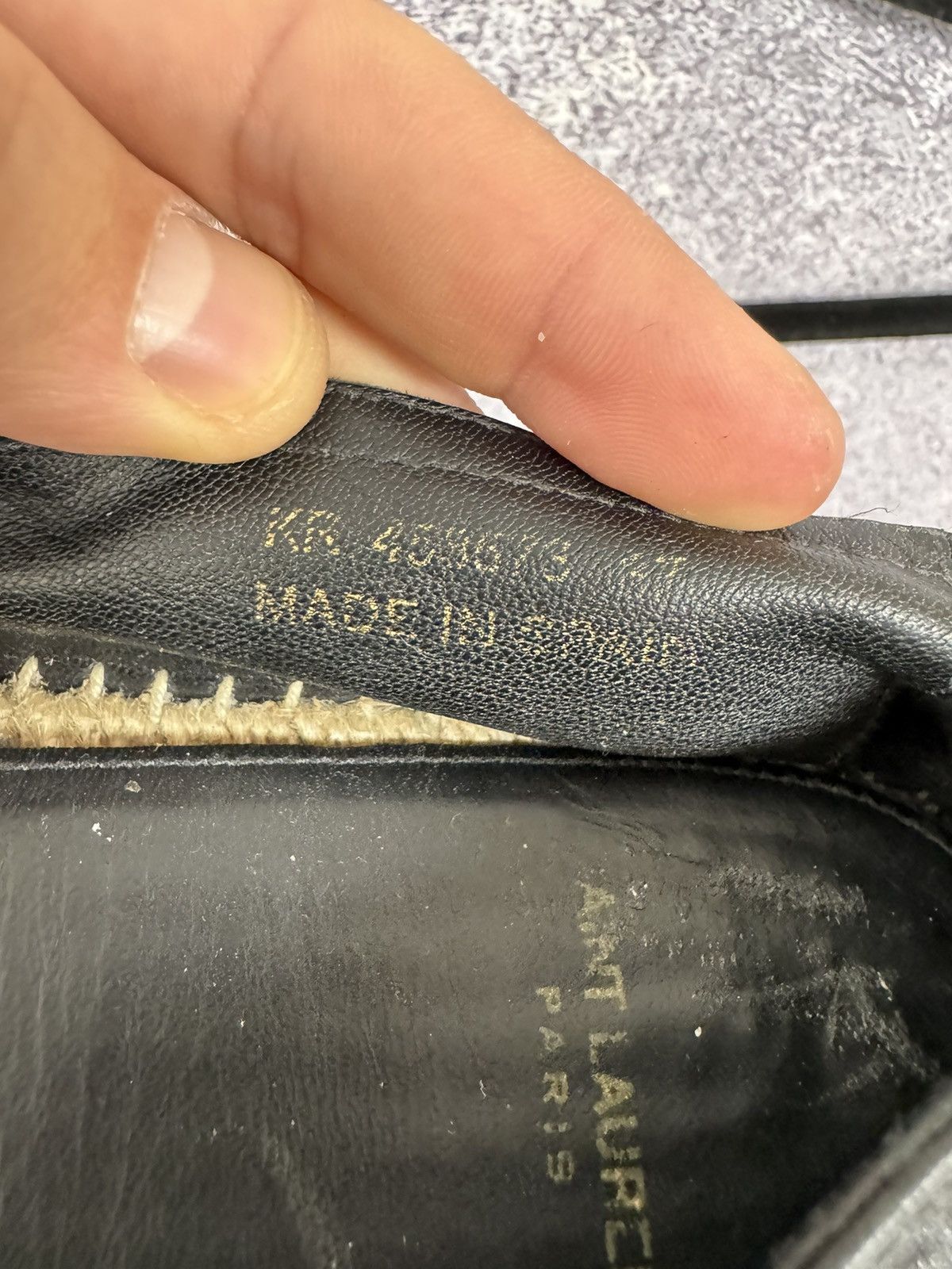 Saint Laurent Paris × Yves Saint Laurent YSL Black Monogram Espadrille 37 size women’s Size US 7 / IT 37 - 22 Thumbnail