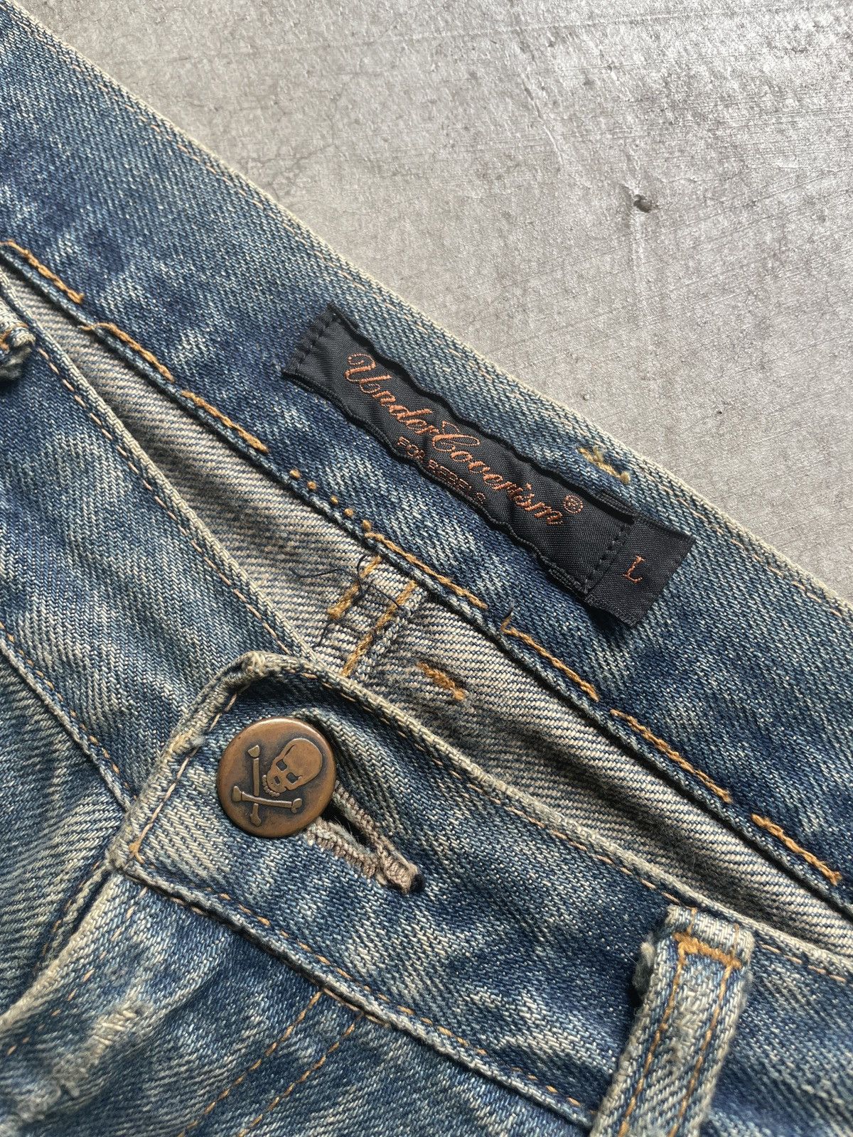Undercover undercover aw04 68 red yarn denim Size US 32 / EU 48 - 3 Thumbnail