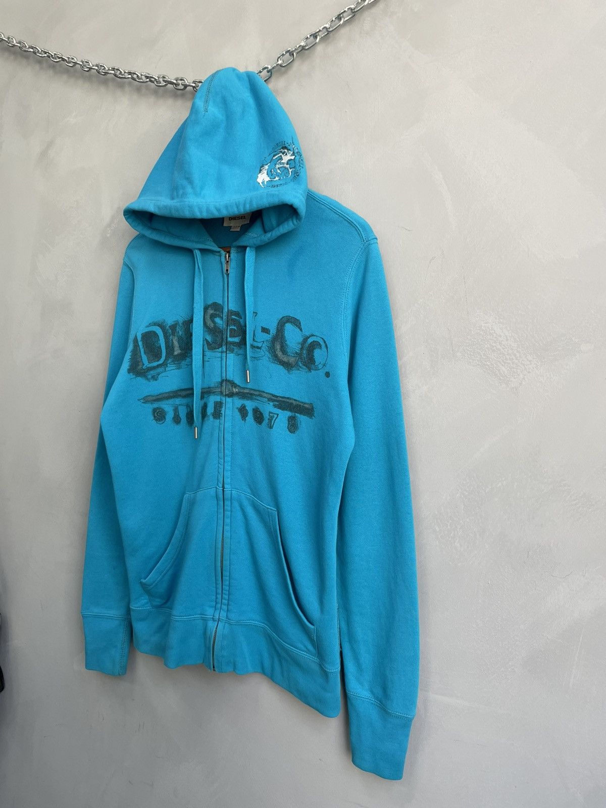 Diesel Y2K style Distressed bog logo Diesel hoodie Size US M / EU 48-50 / 2 - 2 Thumbnail