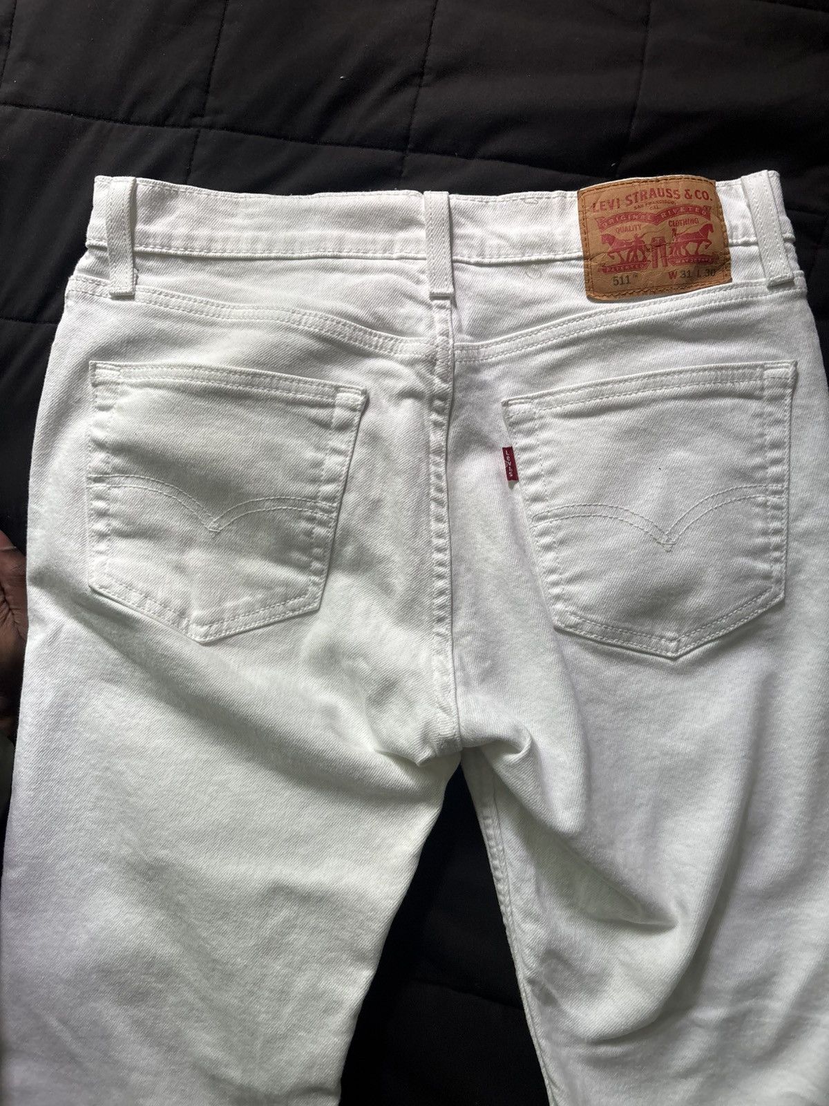 Levi's Levis White Skinny Jeans Size US 30 / EU 46 - 3 Thumbnail