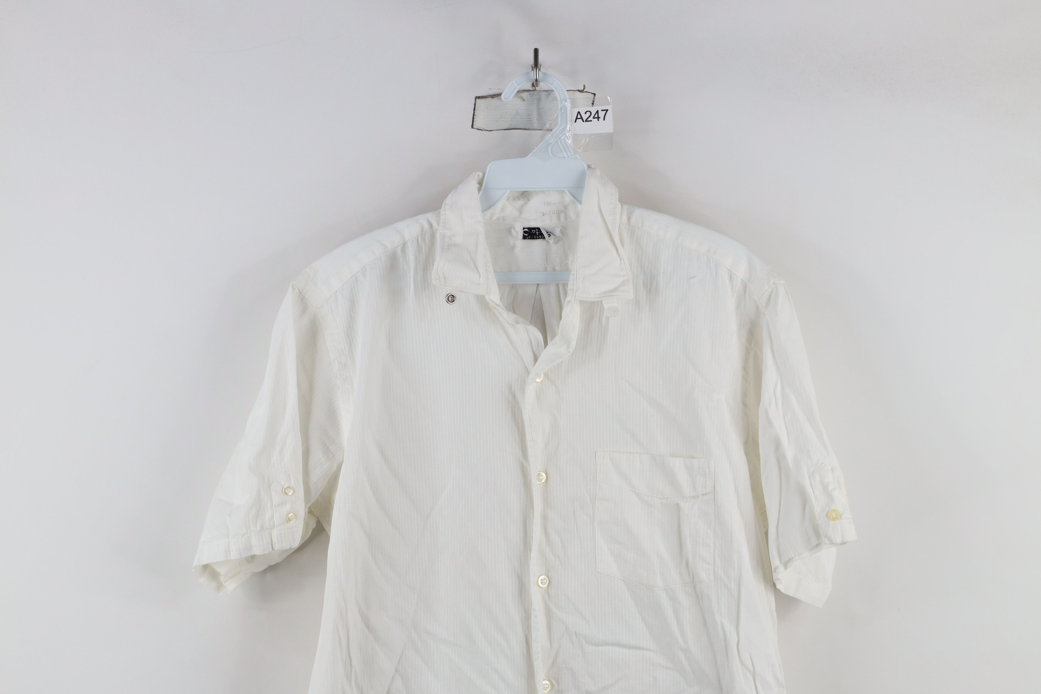 Vintage Vintage 50s 60s Streetwear Sheer Ribbed Button Shirt USA Size US M / EU 48-50 / 2 - 2 Thumbnail