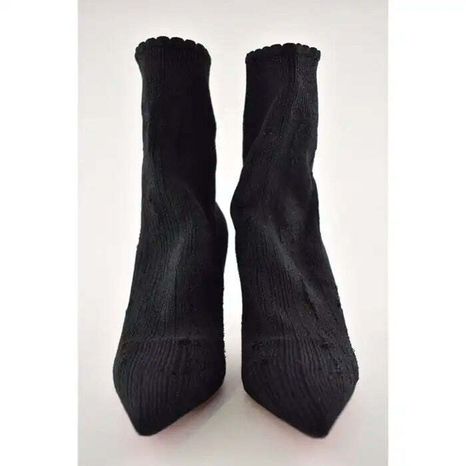 Christian Louboutin Christian Louboutin Sandrine 80 Black Stretch Sock Kitten Size US 6 / IT 36 - 6 Thumbnail