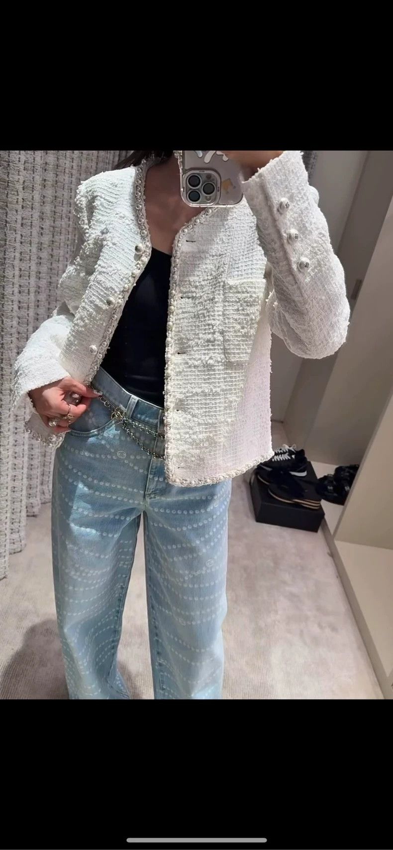 Chanel Chanel 25P popular light pearl jeans 2504-Nextarrow Size 26" / US 2 / IT 38 - 9 Thumbnail