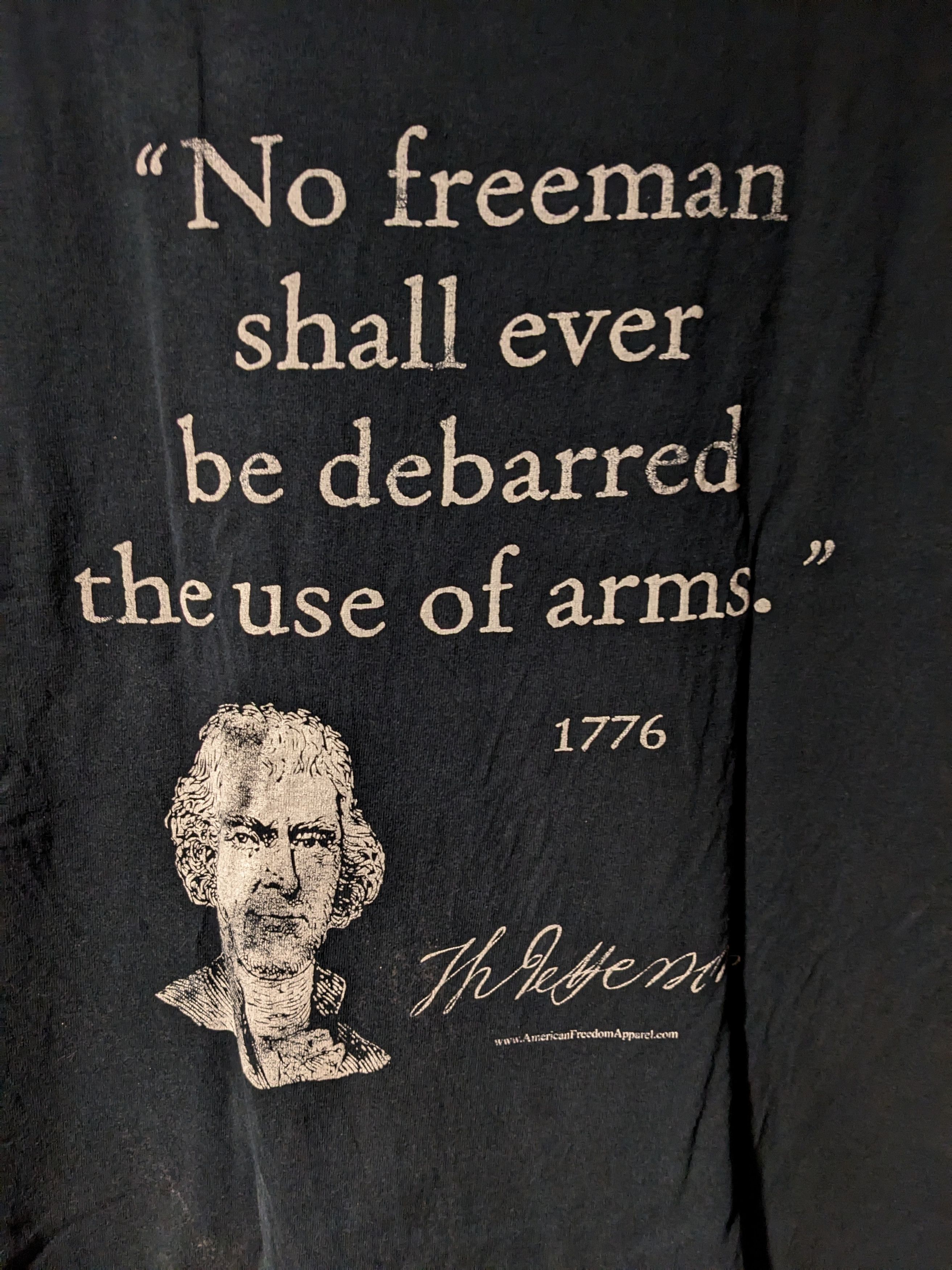 Arts & Science Vintage Y2K M16 M14 Ammo No Freeman Shall Ever T-Shirt Size US XL / EU 56 / 4 - 6 Thumbnail