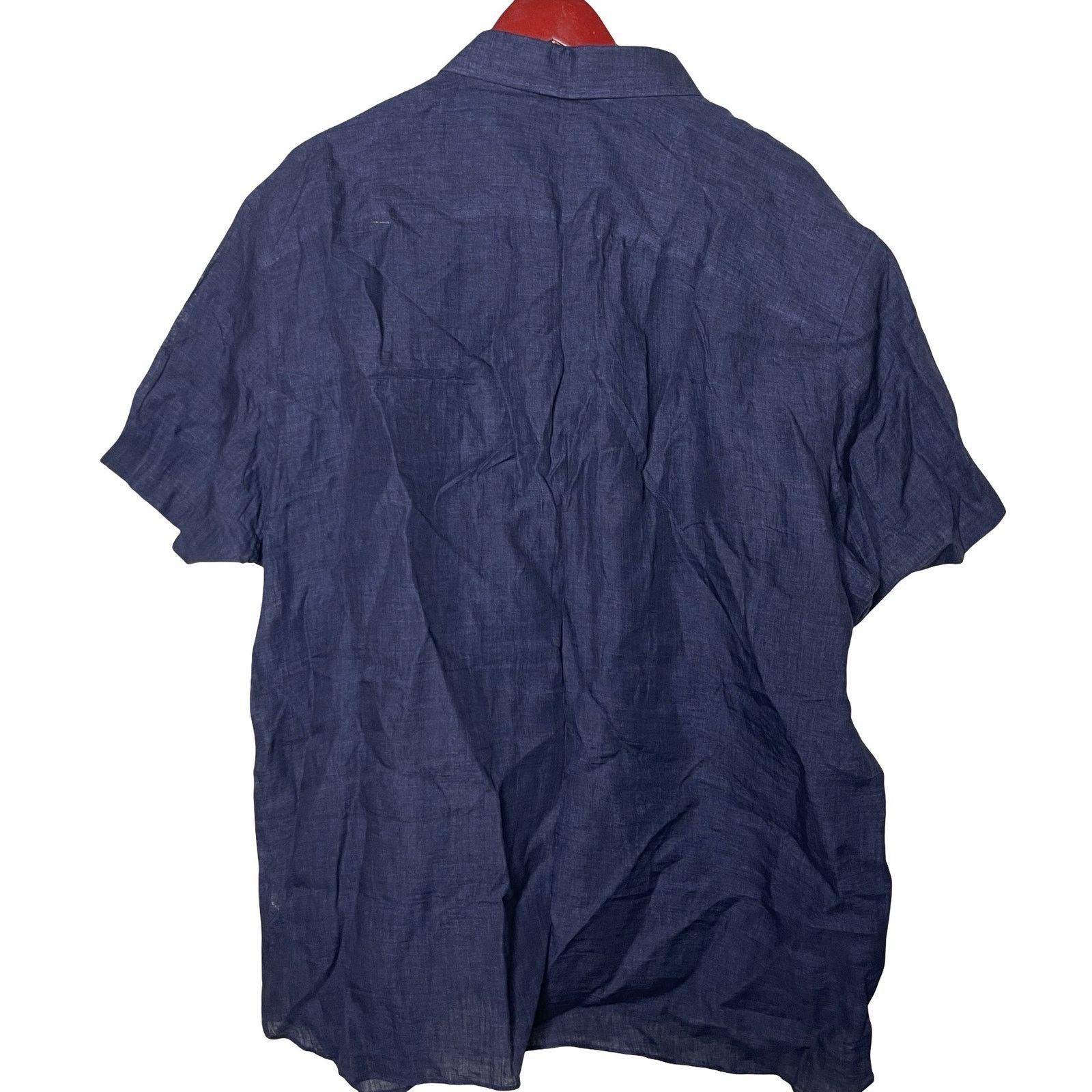 Other ONSLOE Blue 100% linen short sleeve button down shirt XXXL Size US XXL / EU 58 / 5 - 3 Thumbnail