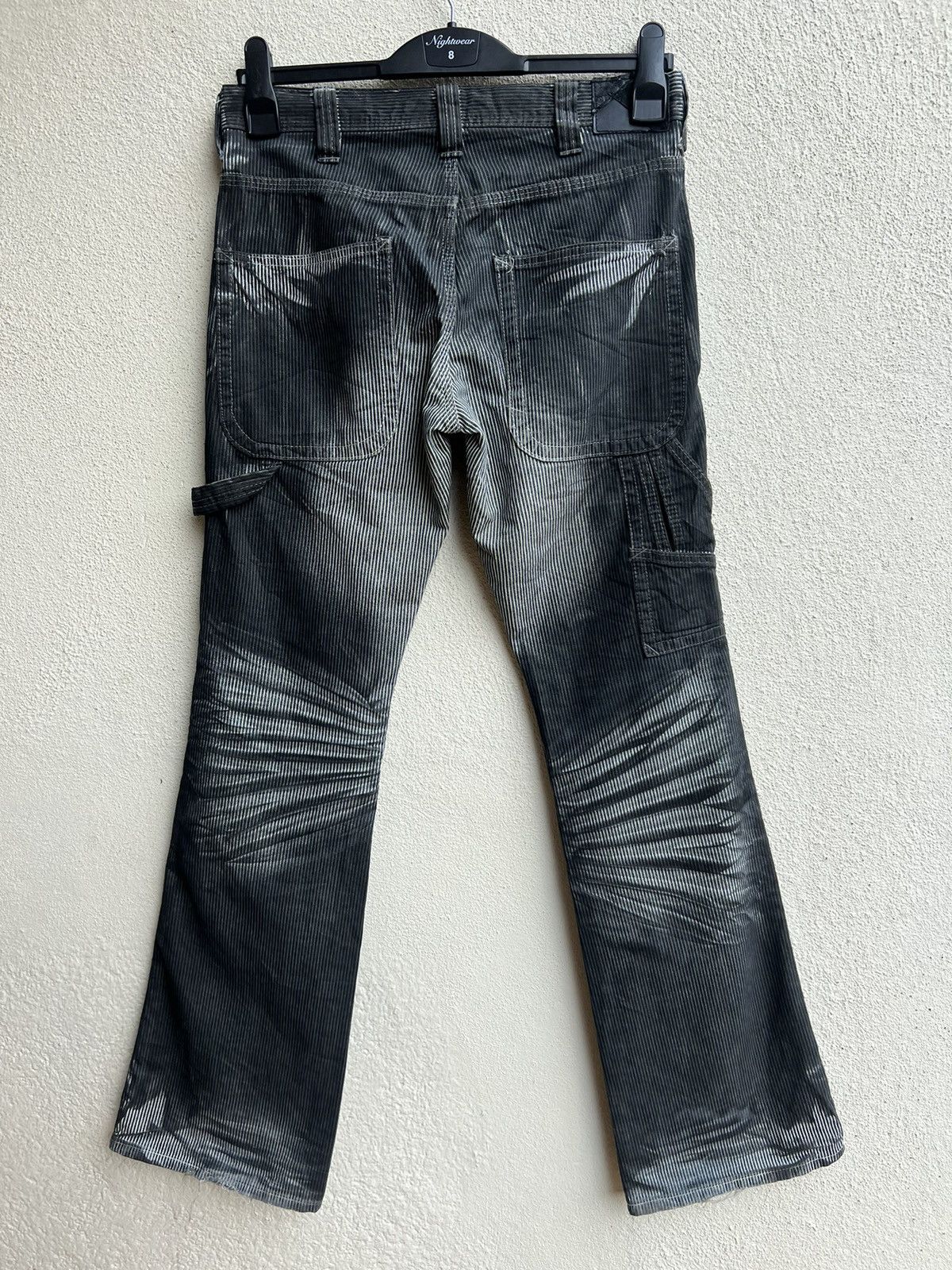 GOSTAR DE FUGA Fuga Japan Waxed Hickory Striped Bootcut Carpenter Pant Size US 29 - 13 Thumbnail