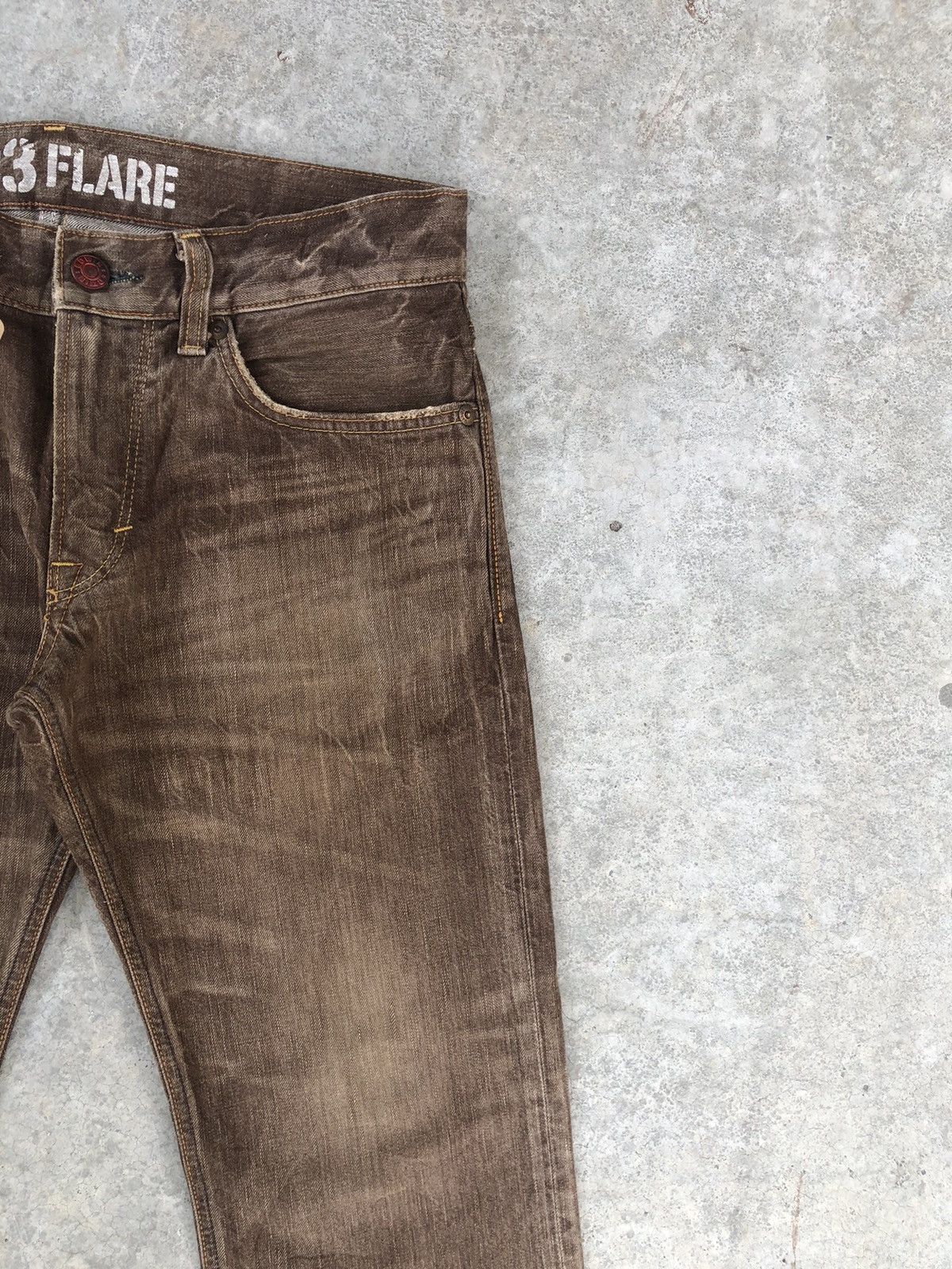 Edwin Japanese Edwin 503 Flared Jeans Distressed Jeans Size US 35 - 5 Thumbnail