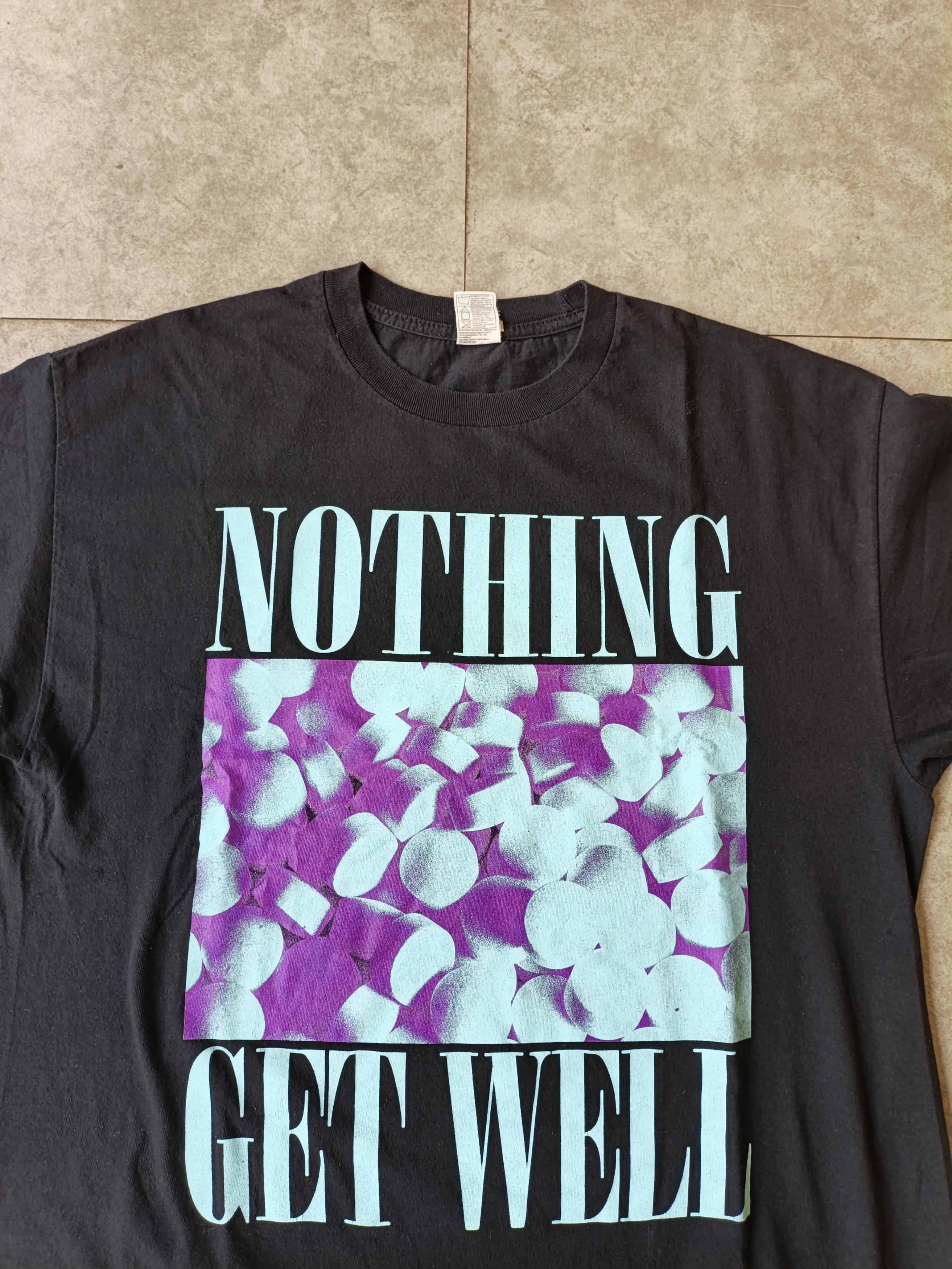 Band Tees OG BAND SHIRT NOTHING "GET WELL" VINTAGE SHOEGAZE Size US XL / EU 56 / 4 - 2 Thumbnail