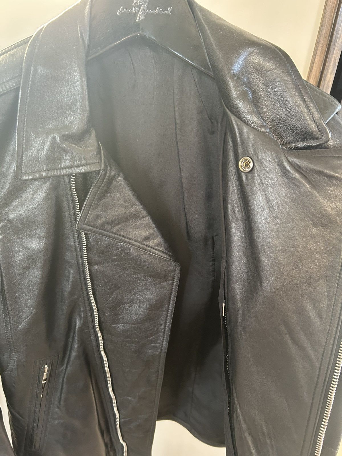 Rick Owens SS15 "Stooges" Leather Jacket Size US S / EU 44-46 / 1 - 4 Thumbnail