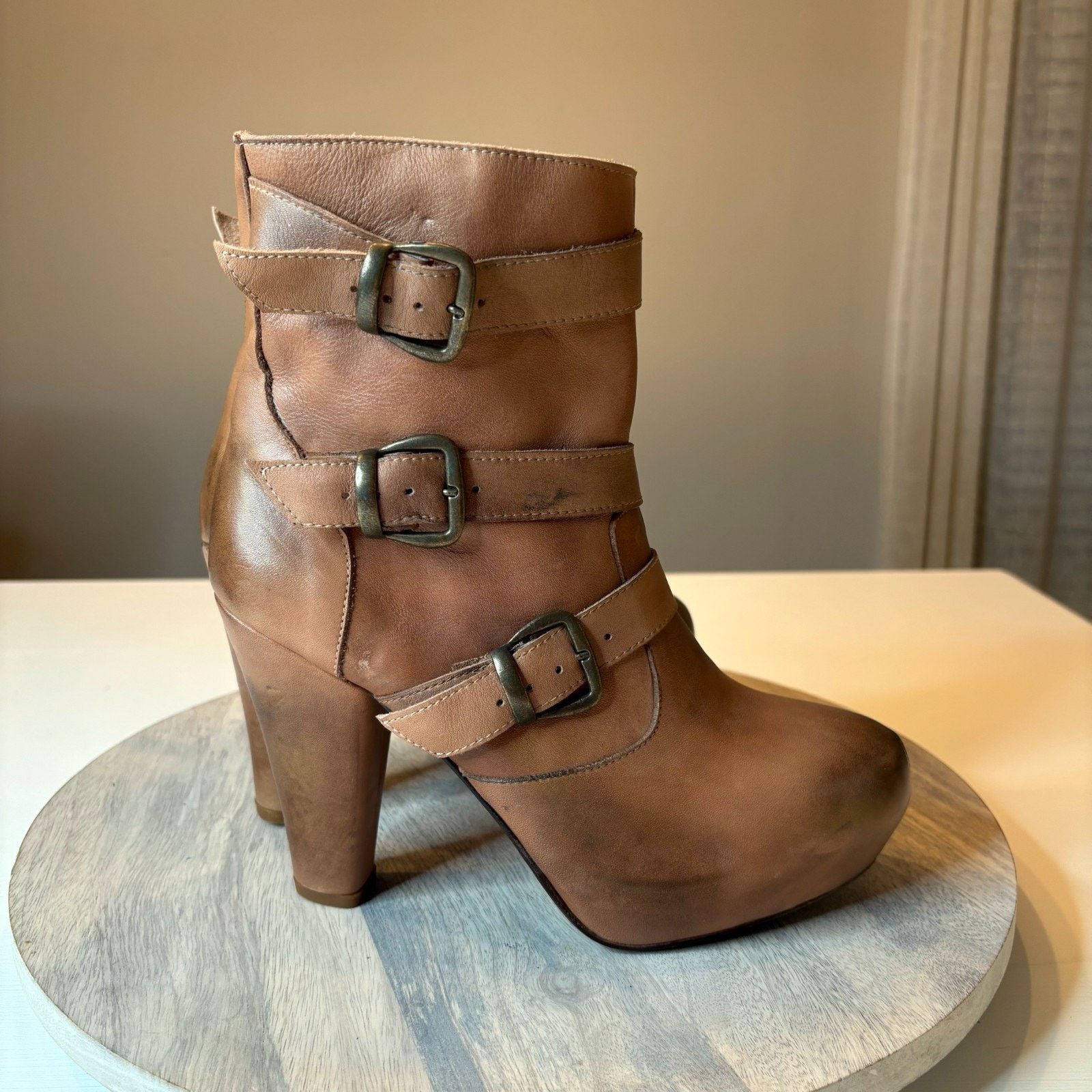 Bed Stu Bed Stu Cobbler Series Distressed Ankle Boots Women's Size 9 Size US 9 / IT 39 - 2 Thumbnail