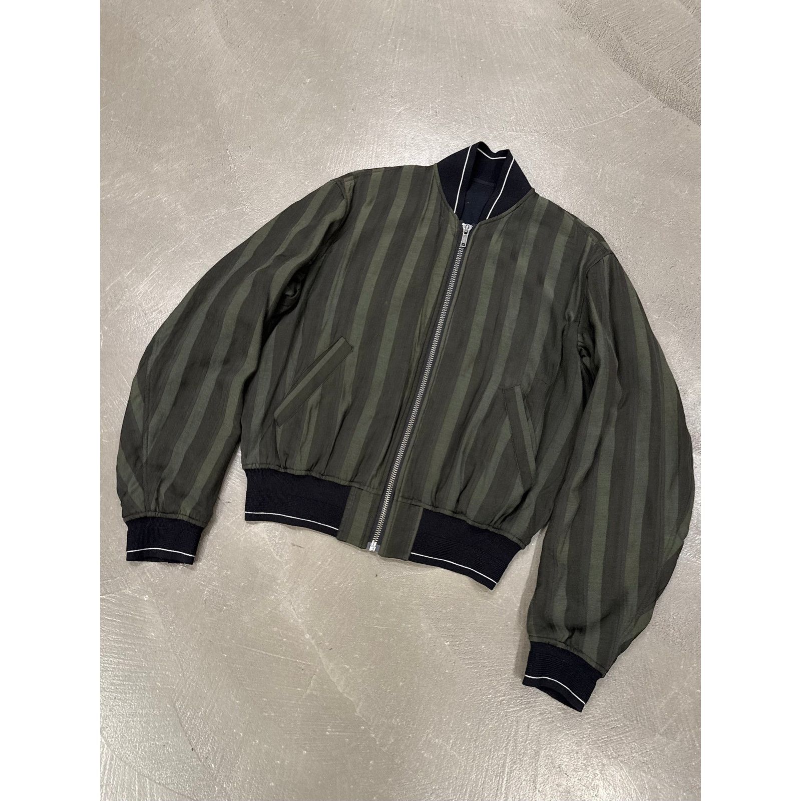Haider Ackermann S/S2018 Haider Ackermann green stripe bomber jacket Size US S / EU 44-46 / 1 - 3 Thumbnail
