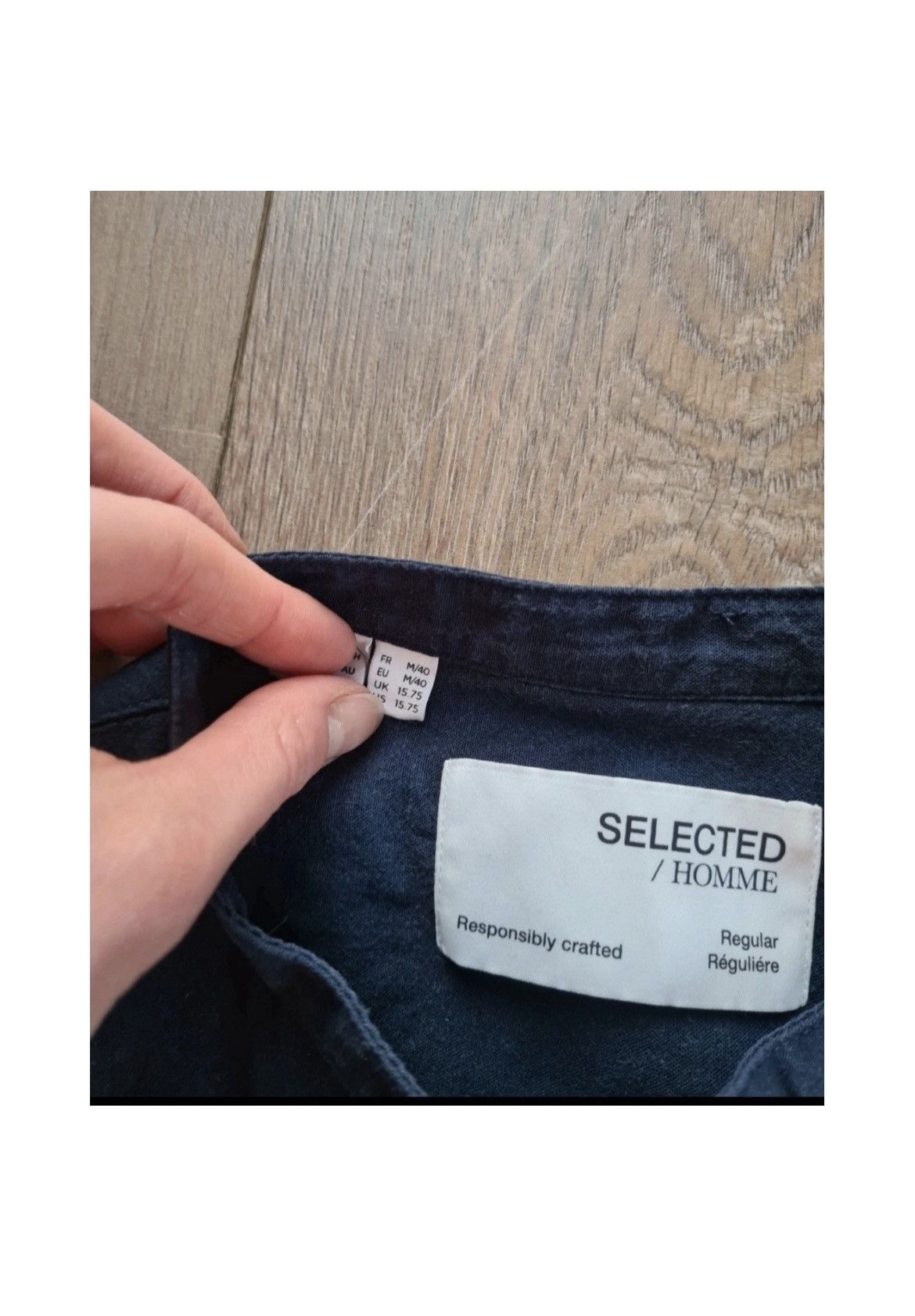 Selected Homme Selected Homme cotton linen navy shirt M Size US M / EU 48-50 / 2 - 3 Thumbnail