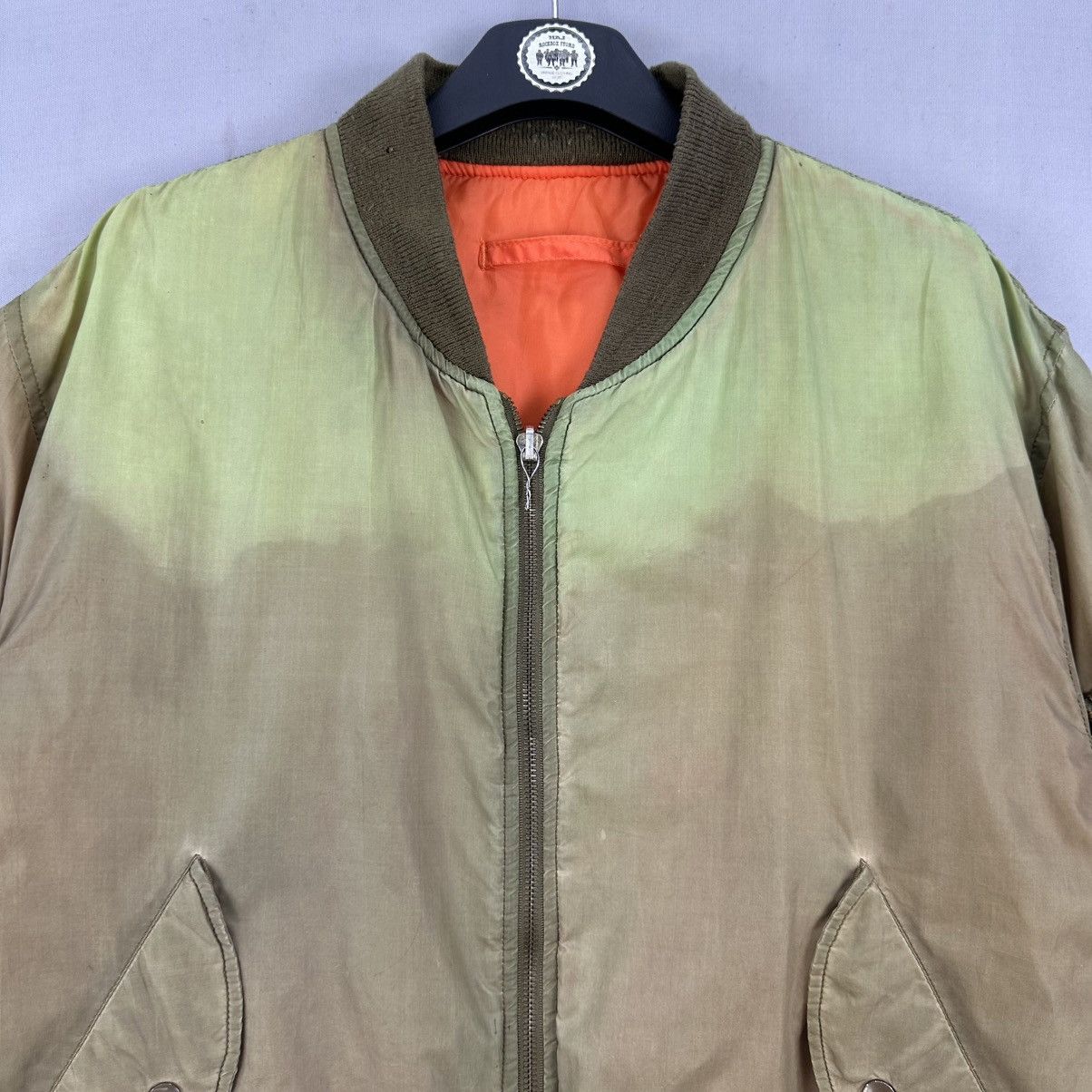 Alpha Industries Vintage Alpha Industries Bomber Jacket Sun Faded Size US M / EU 48-50 / 2 - 8 Thumbnail