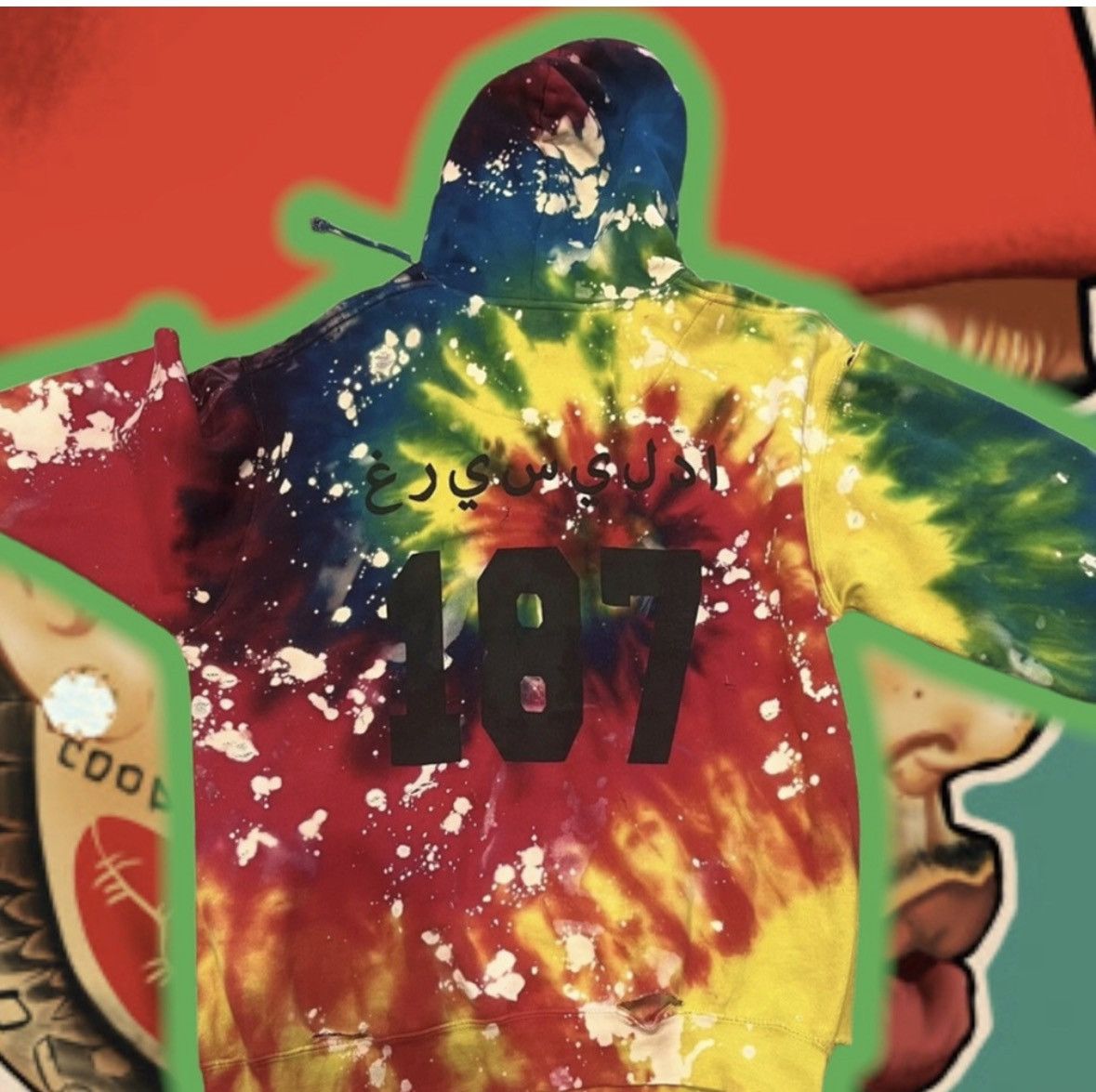Rap Tees 🆕 OG Tye Dye FLyGoD 🤲🏼 ReBiRTH ♻️ HOoDie⚖️🦂 Size US M / EU 48-50 / 2 - 2 Thumbnail