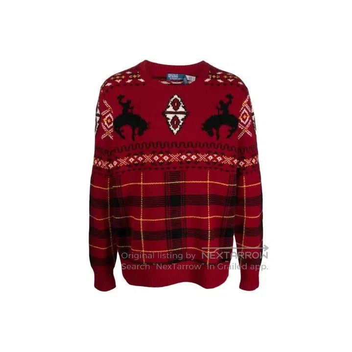 Polo Ralph Lauren Polo Ralph Lauren Logo Embroidered Loose Sweater. Size US S / EU 44-46 / 1 - 1 Thumbnail