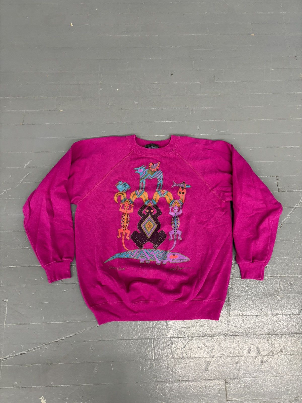 Vintage Vintage laurel Burch “fantastic felines” sweatshirt Size US L / EU 52-54 / 3 - 1 Thumbnail
