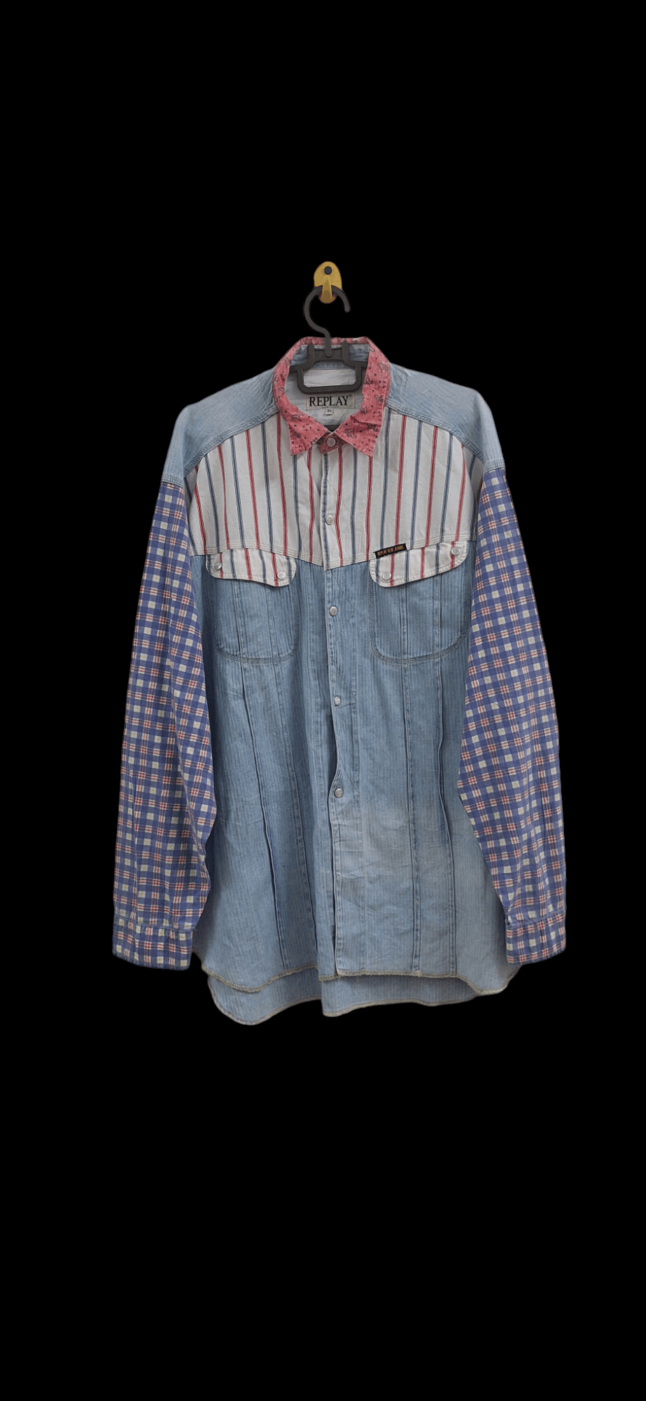 Replay Vintage Replay Snap Button Rebuild Western Shirt Size US XL / EU 56 / 4 - 1 Thumbnail