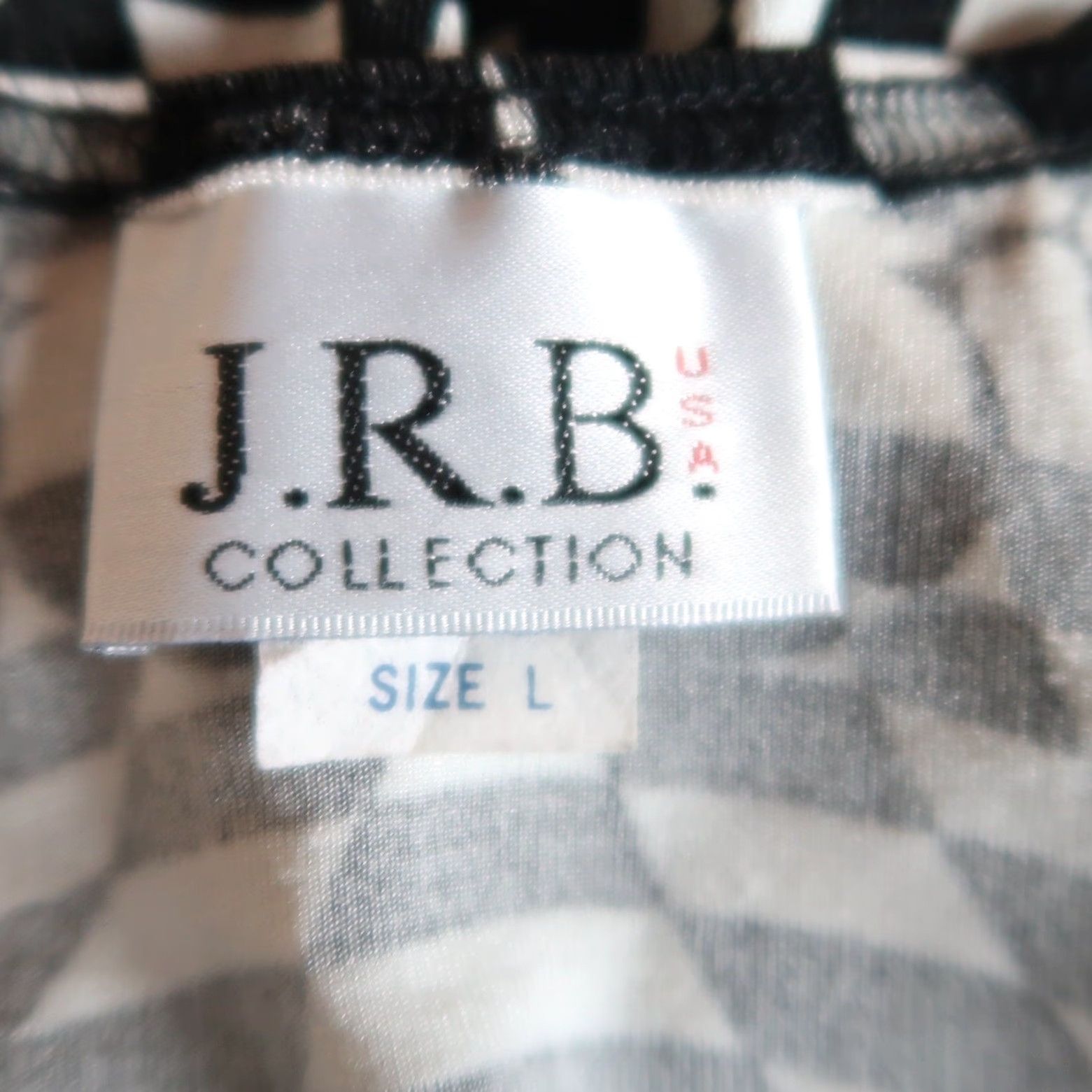 Vintage VINTAGE 90s JRB Black and White Kaleidoscope Mod Long Sleeve Top L Shirt Womens Check Pattern Size L / US 10 / IT 46 - 5 Thumbnail