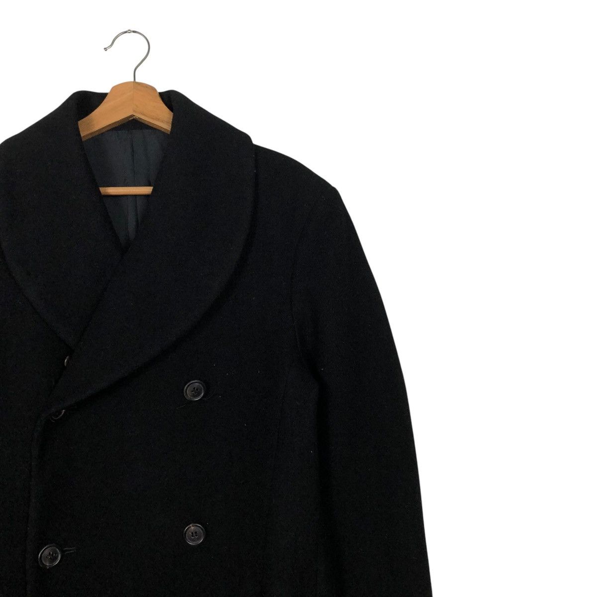 Yohji Yamamoto 🔥ICONIC BLACK Y’S YOHJI YAMAMOTO LONG JACKET DOUBLE BREAST Size M / US 6-8 / IT 42-44 - 9 Thumbnail