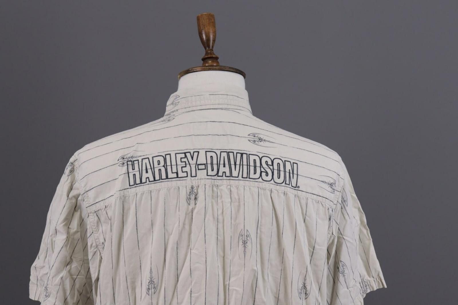 Harley Davidson Harley Davidson Racing White Motorcycle Shirt Size XL Size US XL / EU 56 / 4 - 6 Thumbnail