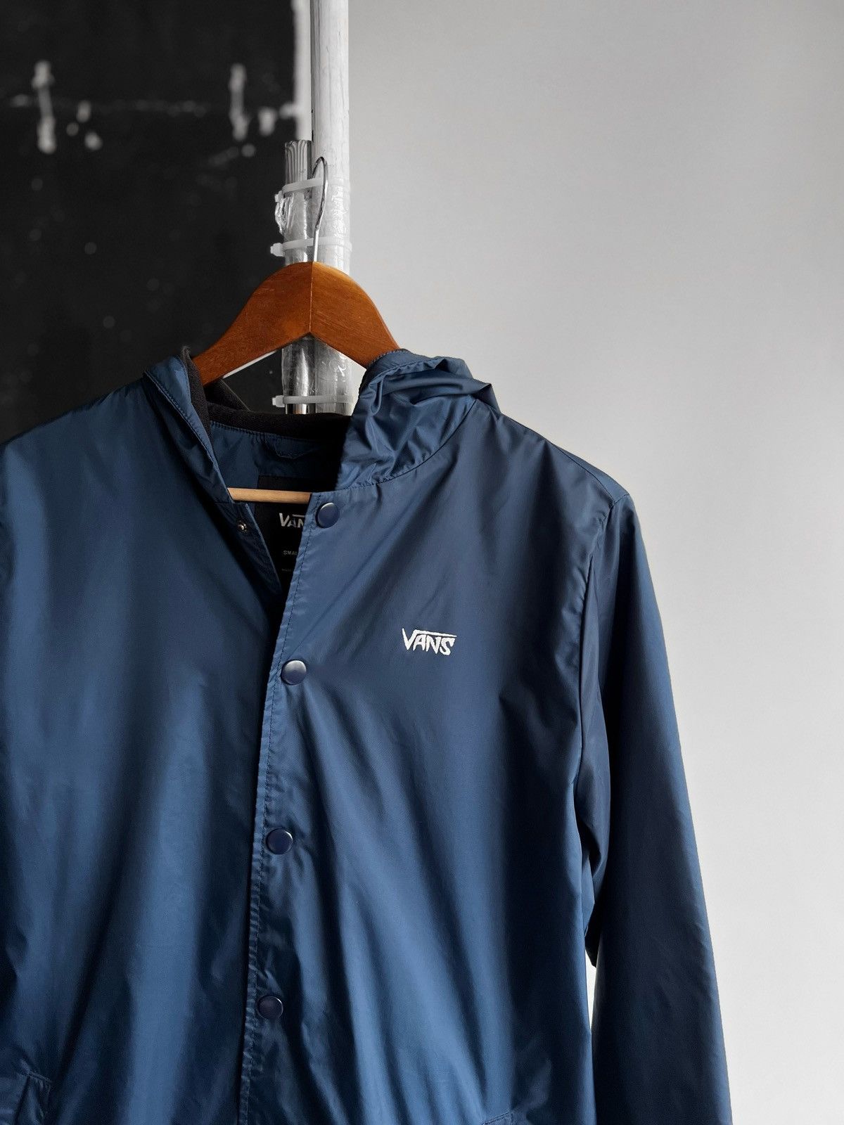 Designer × Vans Vans Mens Blue Turnstall Parka Jacket Big Print Snap Closure Size US S / EU 44-46 / 1 - 3 Thumbnail