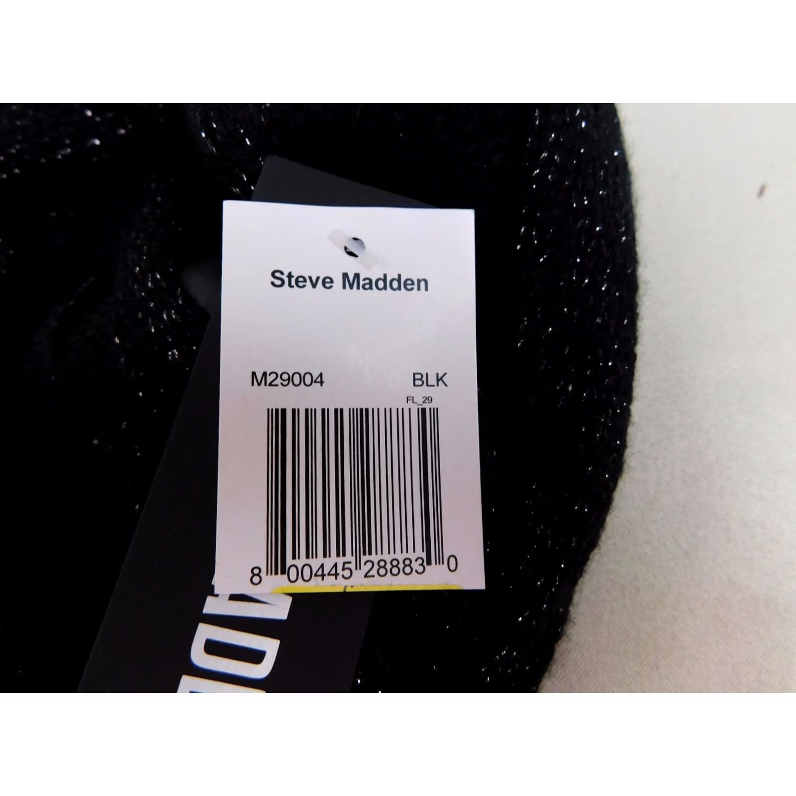 Steve Madden Steve Madden Headband Knit Metallic Black Silver Head Wrap Ear Warmers M29004 Womens Size ONE SIZE - 6 Thumbnail