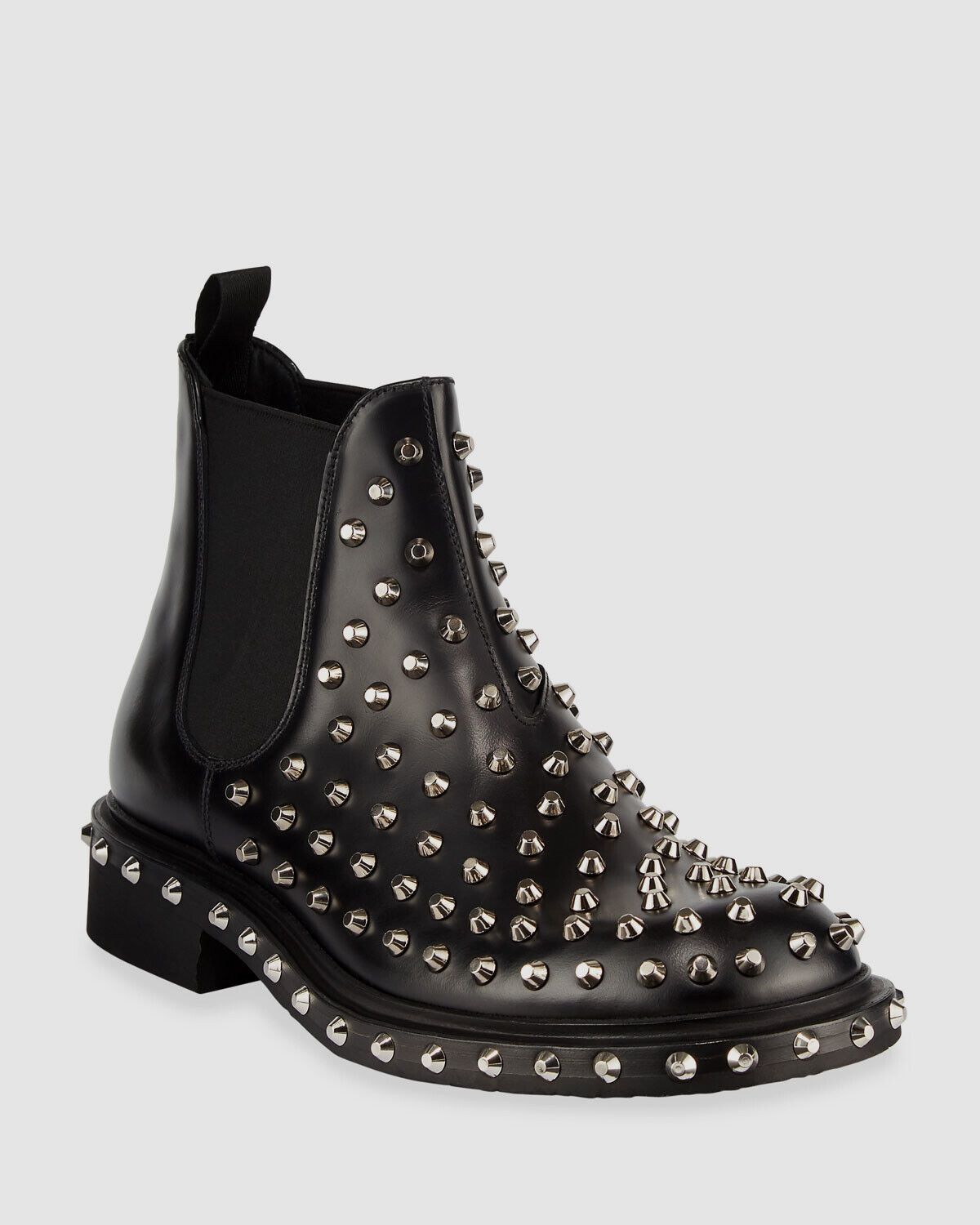 image of Prada Tronchetti Studded Chelsea Boot Shoes In Black, Men's (Size 11.5)