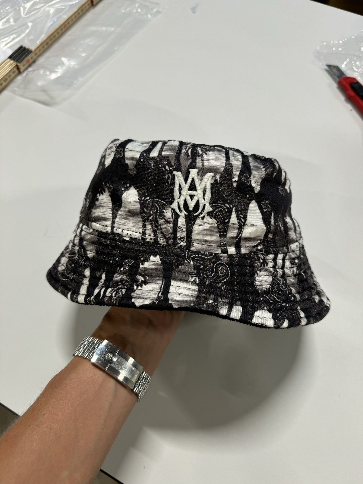 Amiri Amiri Reversible MA Bucket Hat NEW 600$ Size ONE SIZE - 3 Thumbnail