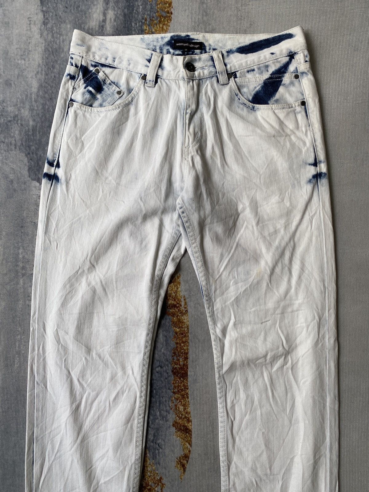 Japanese Brand × semanticdesign Semantics Design Bleach Denim Size US 30 / EU 46 - 5 Thumbnail