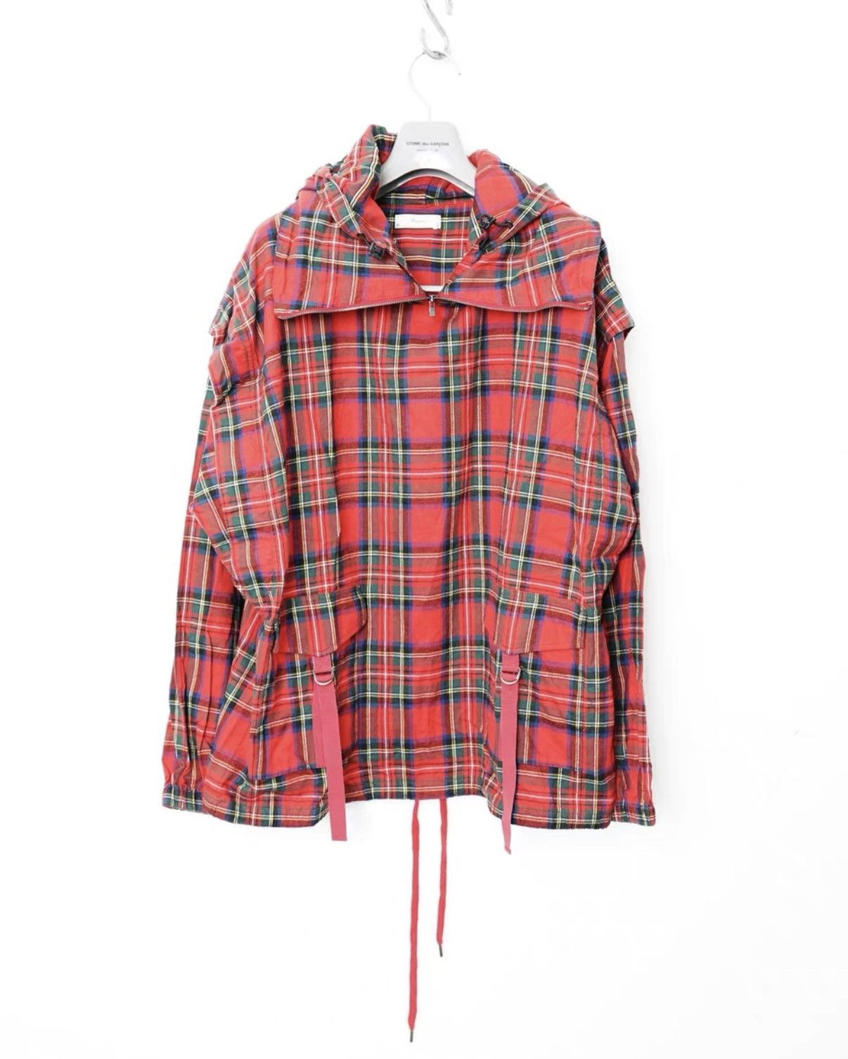 Iroquois Japan Iroquois Plaid Drawstring Sweatshirt Size US XS / EU 42 / 0 - 2 Thumbnail