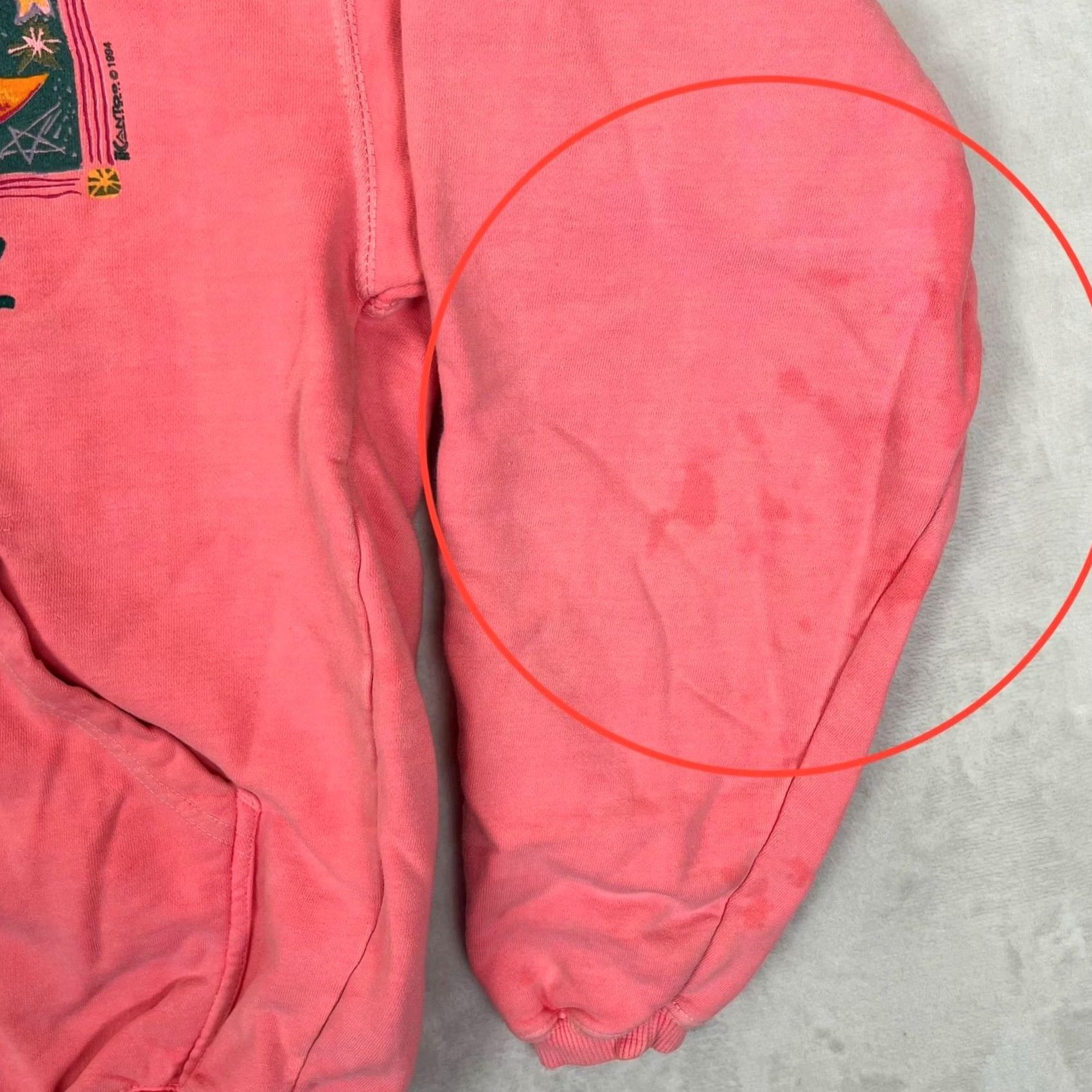 Pinko VINTAGE ICanToo Hoodie Sweatshirt Womens Small Pink Santa Cruz Sun Moon 90s Size S / US 4 / IT 40 - 4 Thumbnail