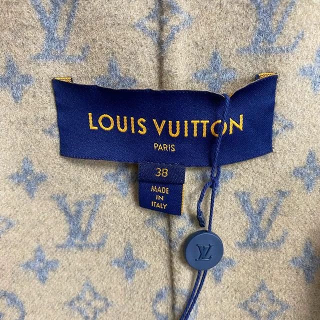 Louis Vuitton Louis Vuitton Khaki full print cashmere coat Size XS / US 0-2 / IT 36-38 - 3 Thumbnail