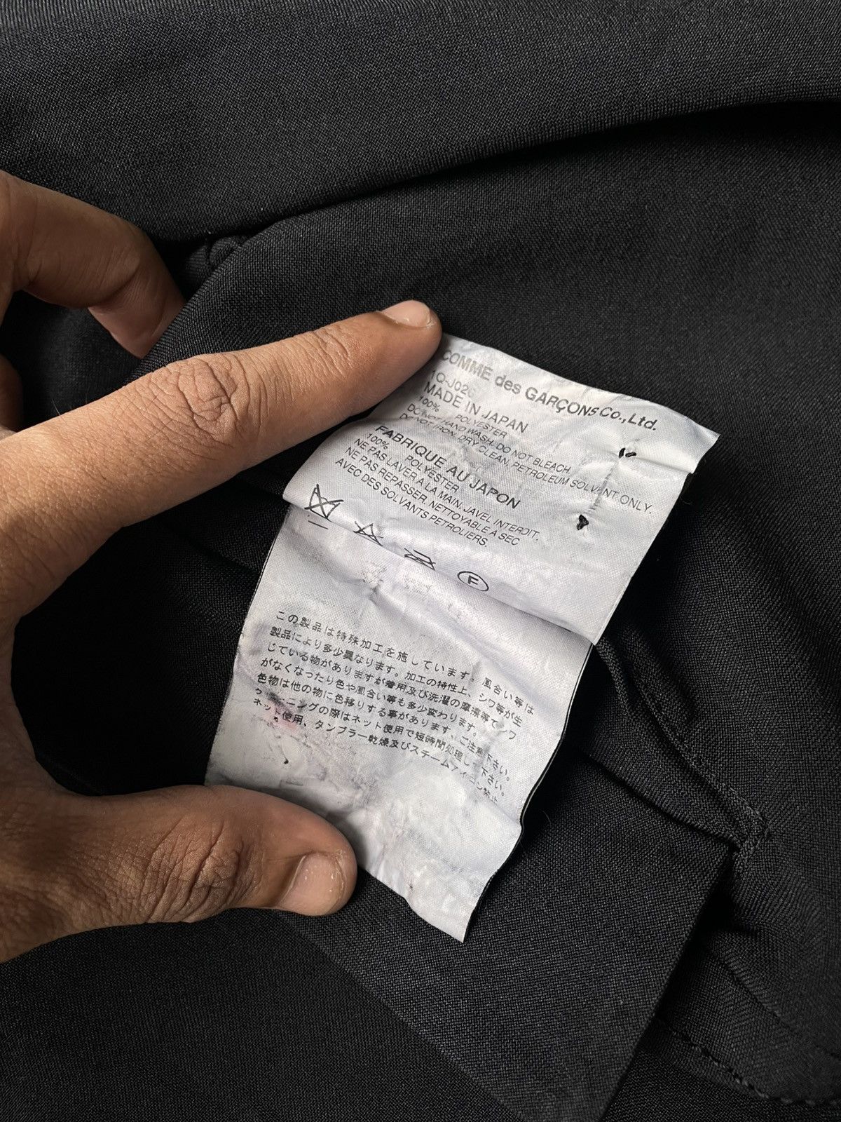 Comme des Garcons Vintage 90's Comme Des Garcons Black Blazzer Size US M / EU 48-50 / 2 - 14 Thumbnail
