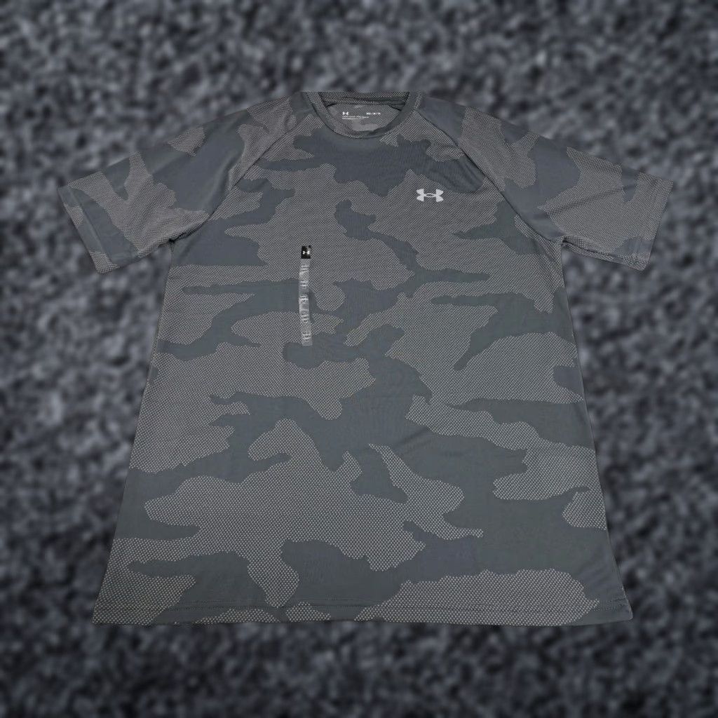 Under Armour Under Armour Mens Loose Short Sleeve Shirt Gray Camouflage M Size US M / EU 48-50 / 2 - 1 Thumbnail