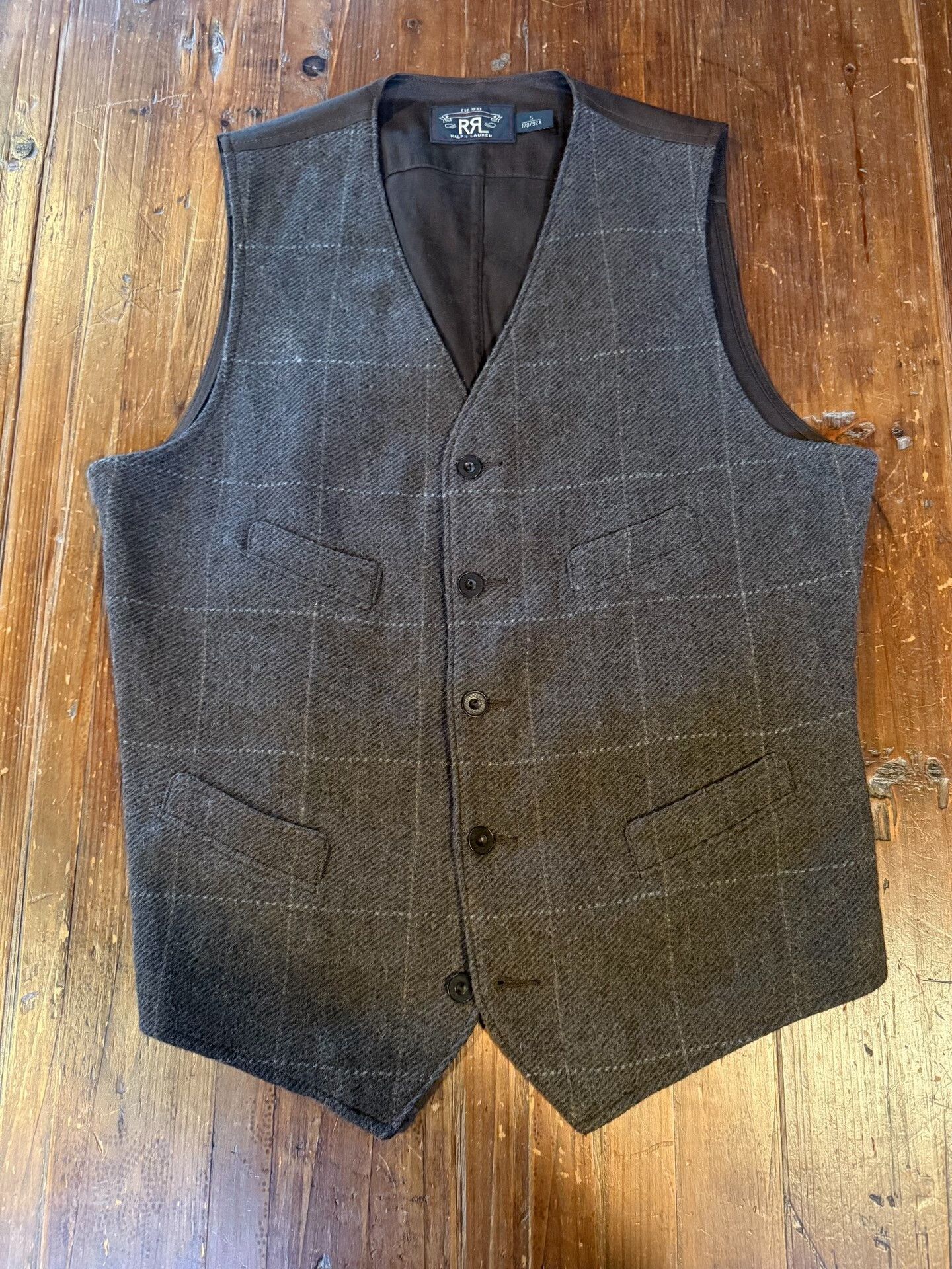 RRL Ralph Lauren RRL Plaid Vest Size US S / EU 44-46 / 1 - 1 Thumbnail