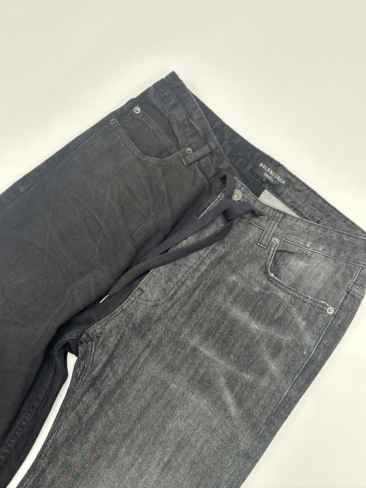 Balenciaga Balenciaga 50/50 Baggy & Flare Denim Pants Size US 30 / EU 46 - 3 Thumbnail