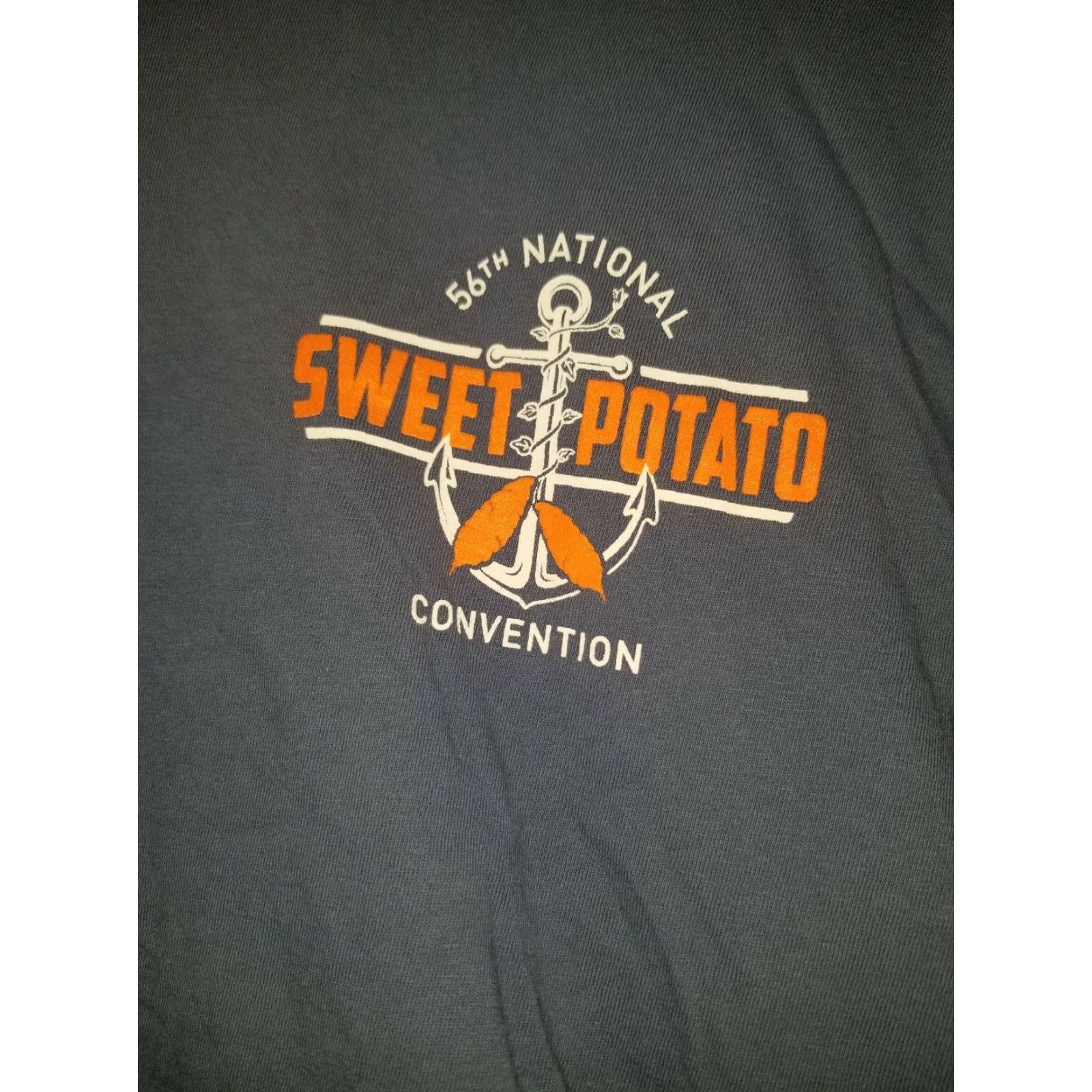 Comfort Colors 56th Annual Sweet Potato Convention T Shirt Mens M Double Sided Blue Size US M / EU 48-50 / 2 - 3 Thumbnail