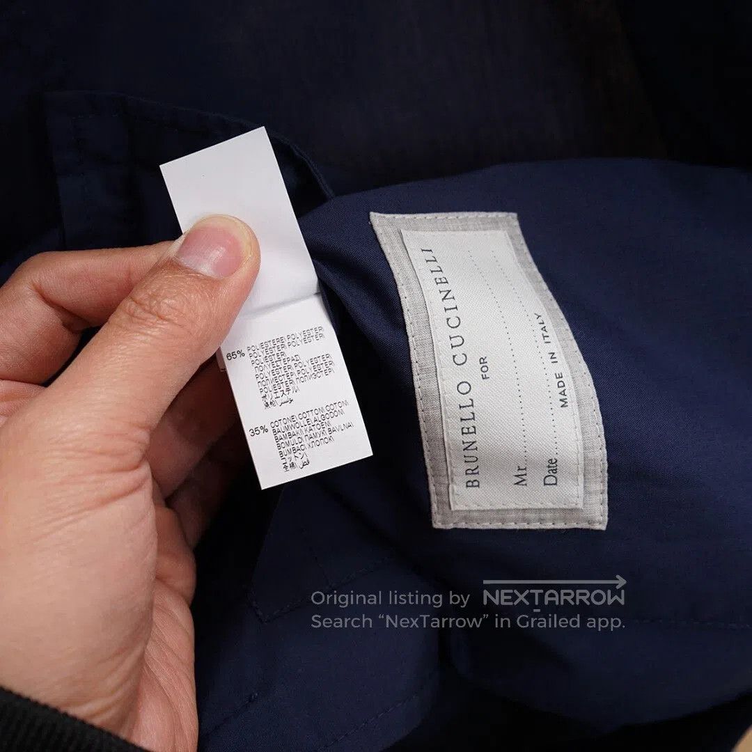 Brunello Cucinelli Brunello Cucinelli Men's Jacket in Navy. Size US M / EU 48-50 / 2 - 9 Thumbnail