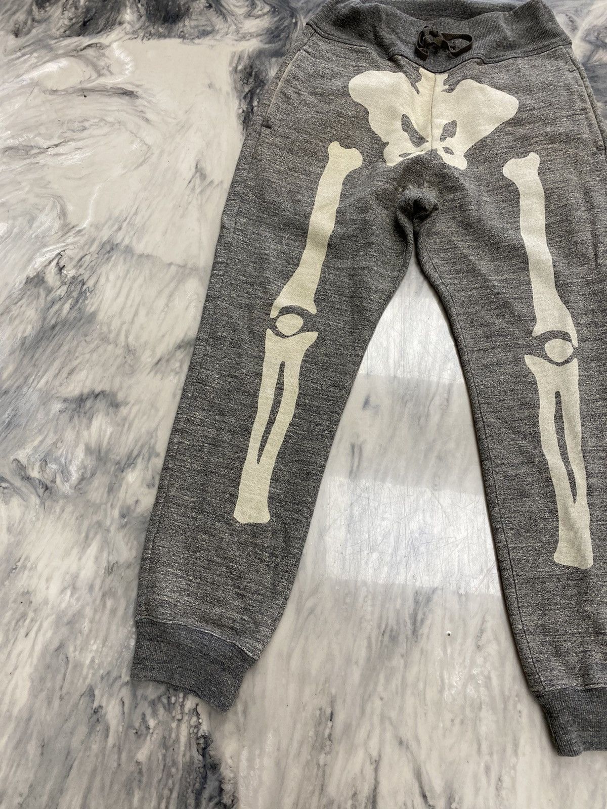 Kapital Kapital bones fleece sweatpants grey skeleton authentic Size US 32 / EU 48 - 3 Thumbnail