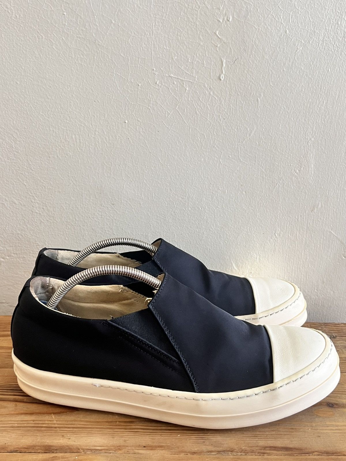 Rick Owens Drkshdw Canvas Boat Slip On