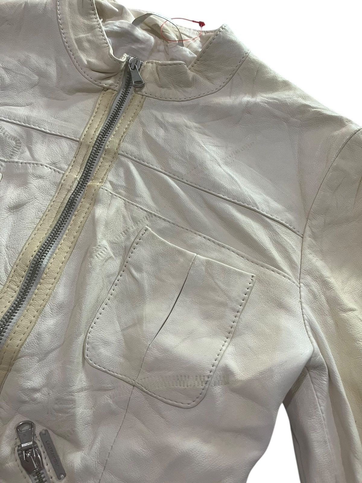 If Six Was Nine LAST DROP!!! LALTRAMODA LGB GENUINE LEATHER ZIPPER JACKET Size XS / US 0-2 / IT 36-38 - 6 Thumbnail