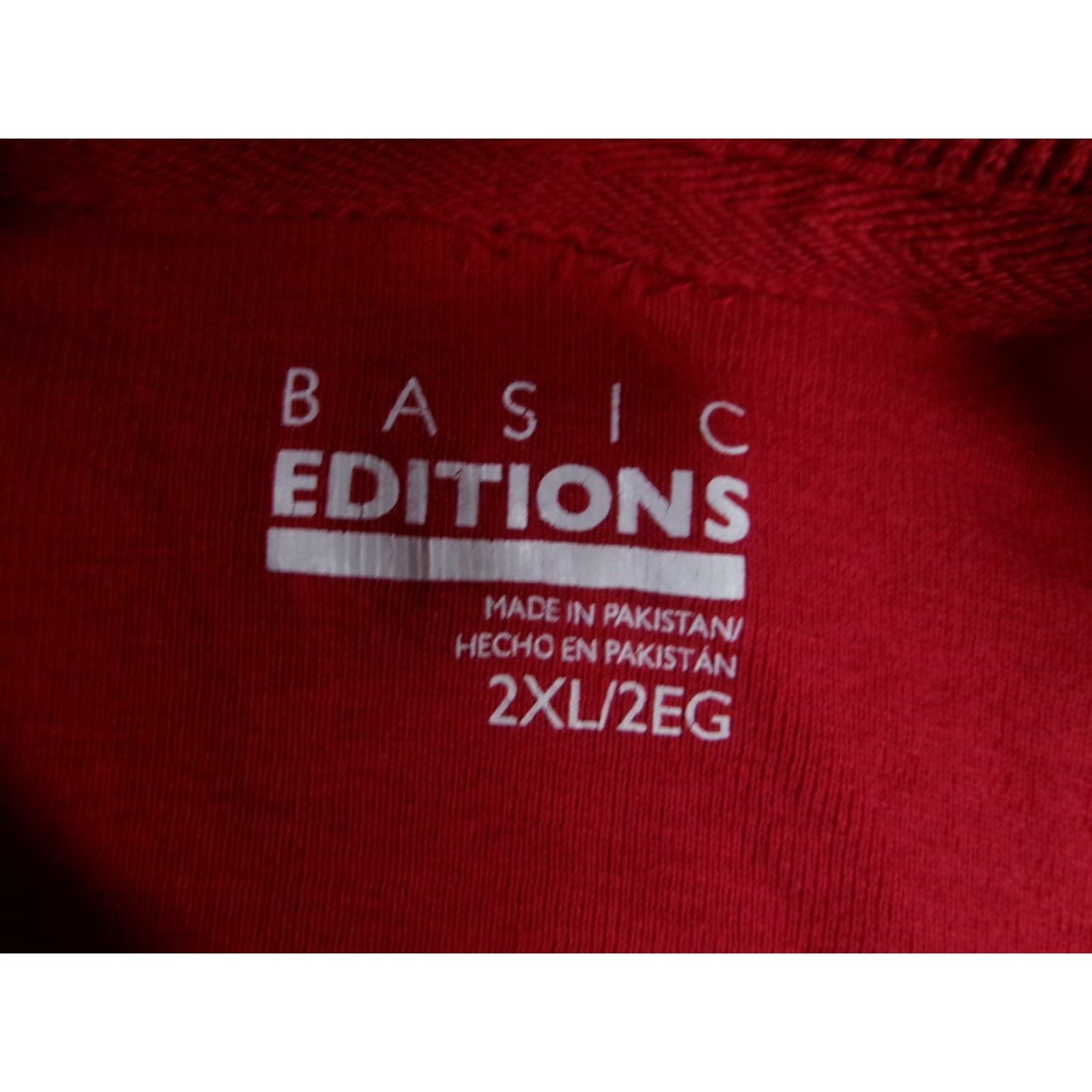 Basic Editions VINTAGE Basic Editions Shirt Men 2XL Red Henley Long Sleeve Classic Outdoor Casual Size US XXL / EU 58 / 5 - 6 Thumbnail