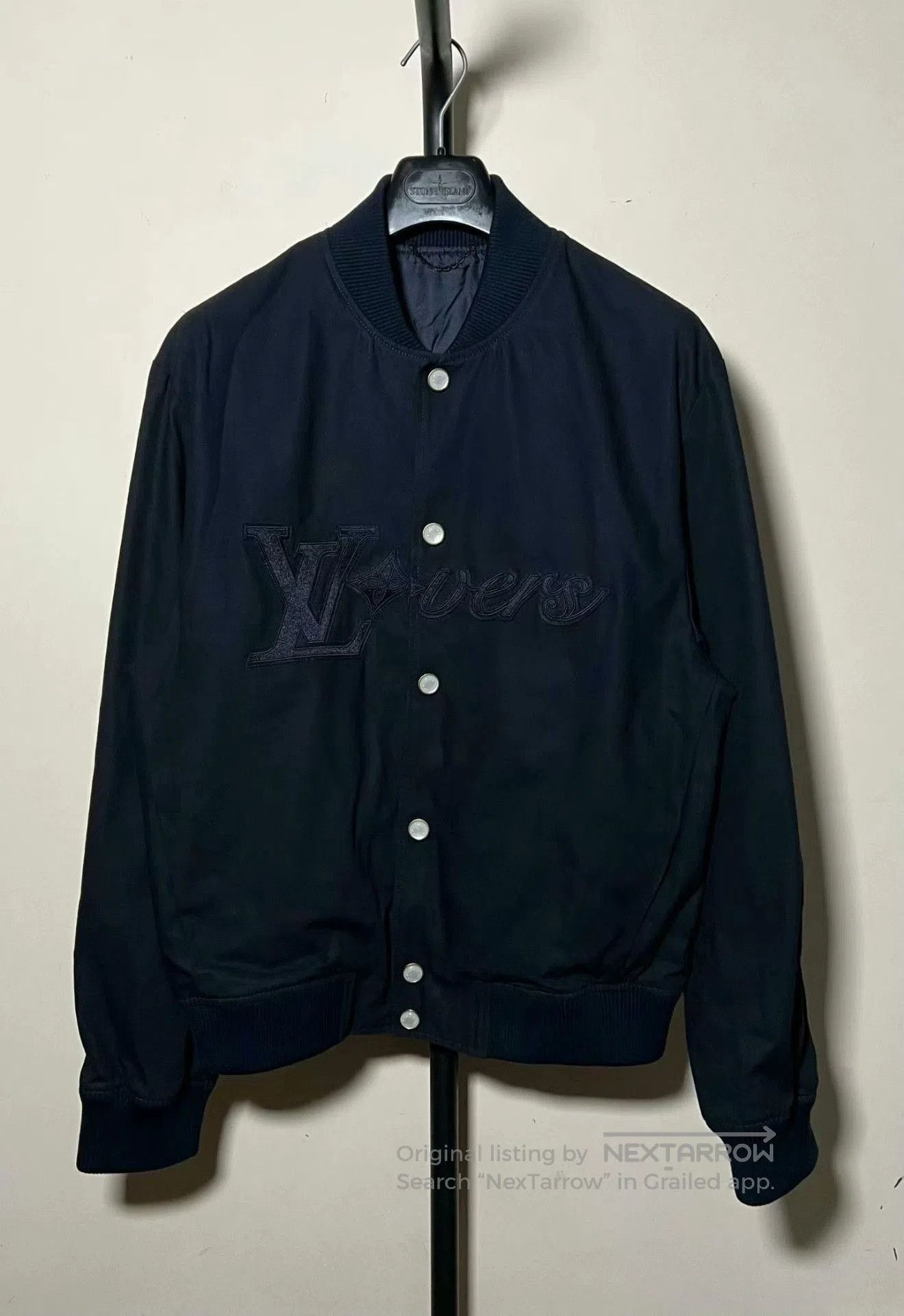 Louis Vuitton louis vuitton navy blue logo baseball jacket. Size US L / EU 52-54 / 3 - 1 Thumbnail