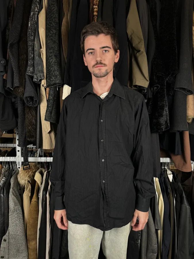Dolce & Gabbana 2000s Dolce & Gabbana Black Striped Classic Shirt Size US M / EU 48-50 / 2 - 2 Thumbnail