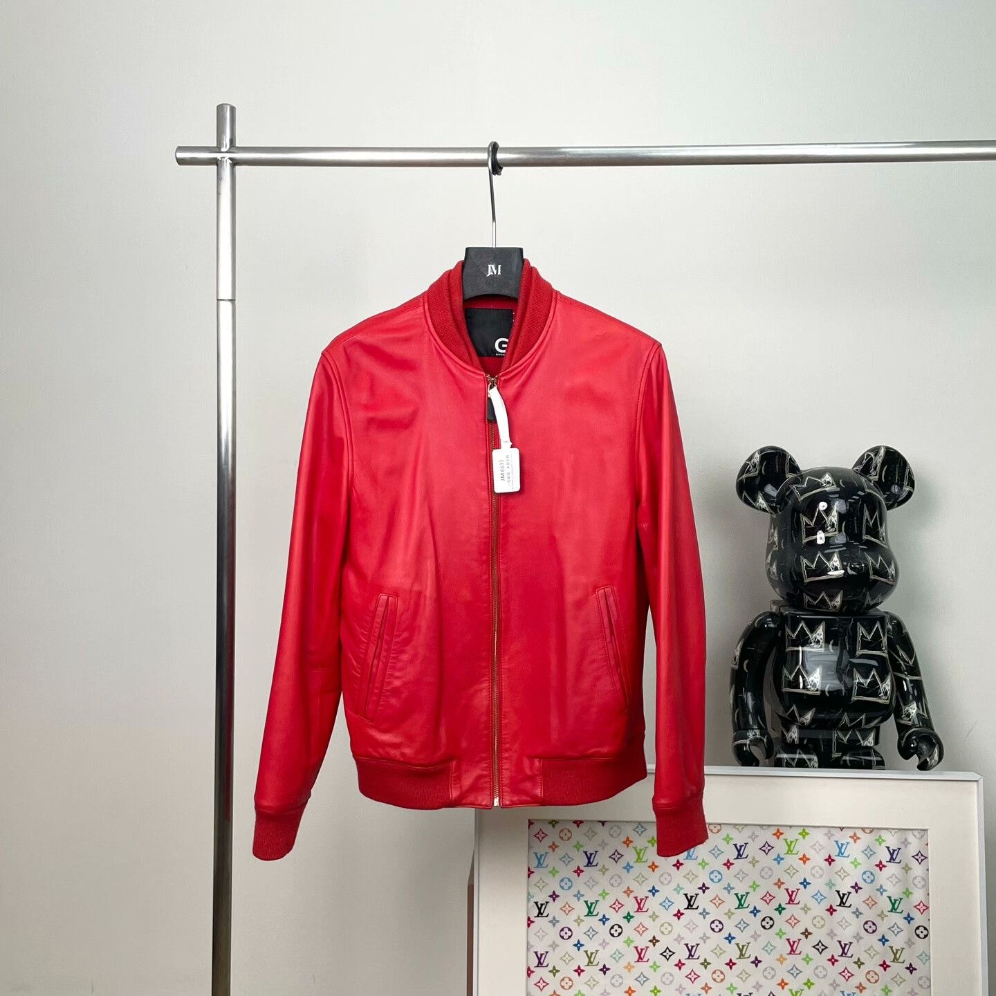 Givenchy Givenchy Leather Red Leather Jacket M Women Size M / US 6-8 / IT 42-44 - 1 Thumbnail