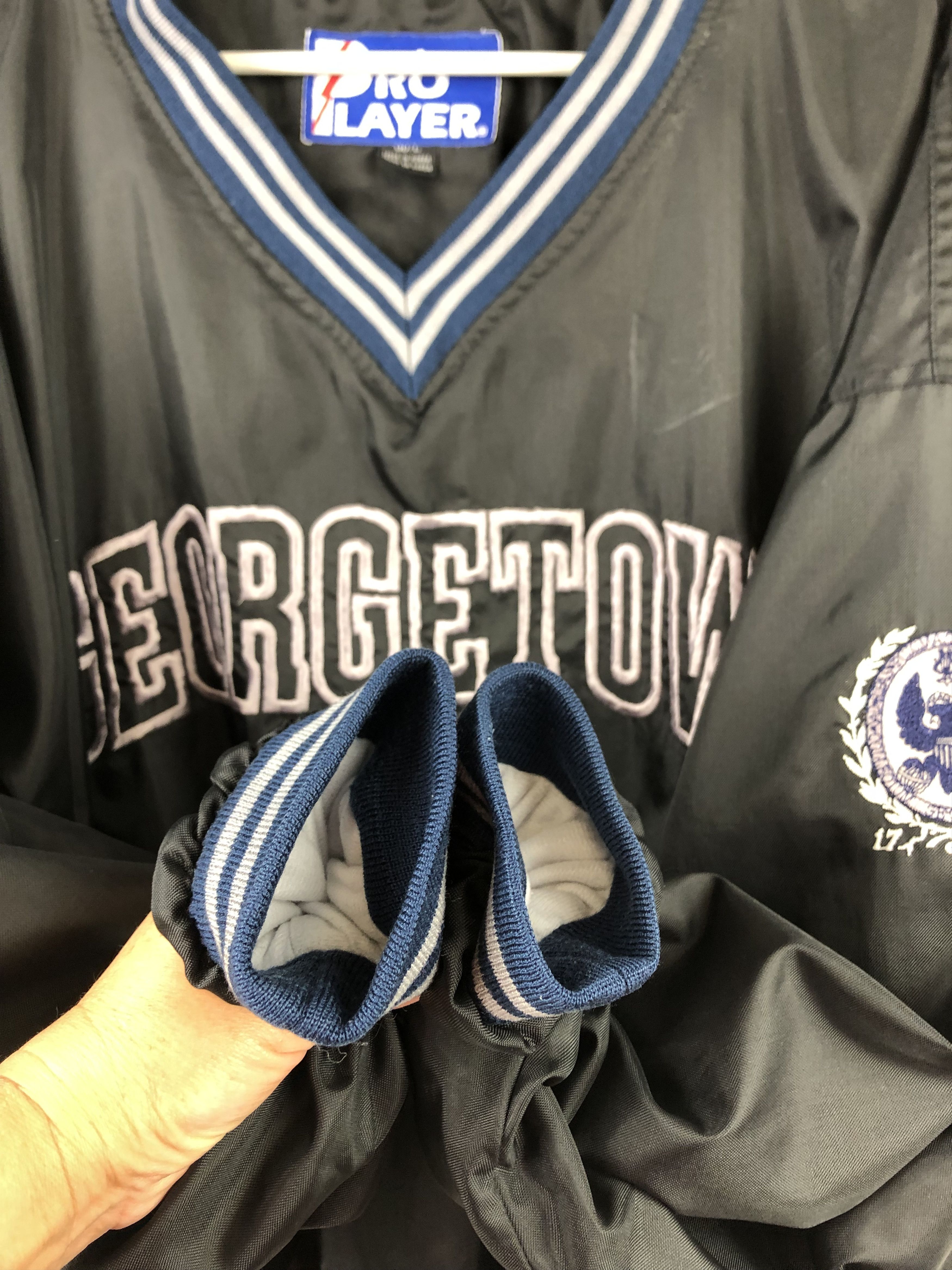 Vintage Vintage 90's Pro Player Georgetown Hoyas Jacket Bomber Rare Size US L / EU 52-54 / 3 - 10 Thumbnail