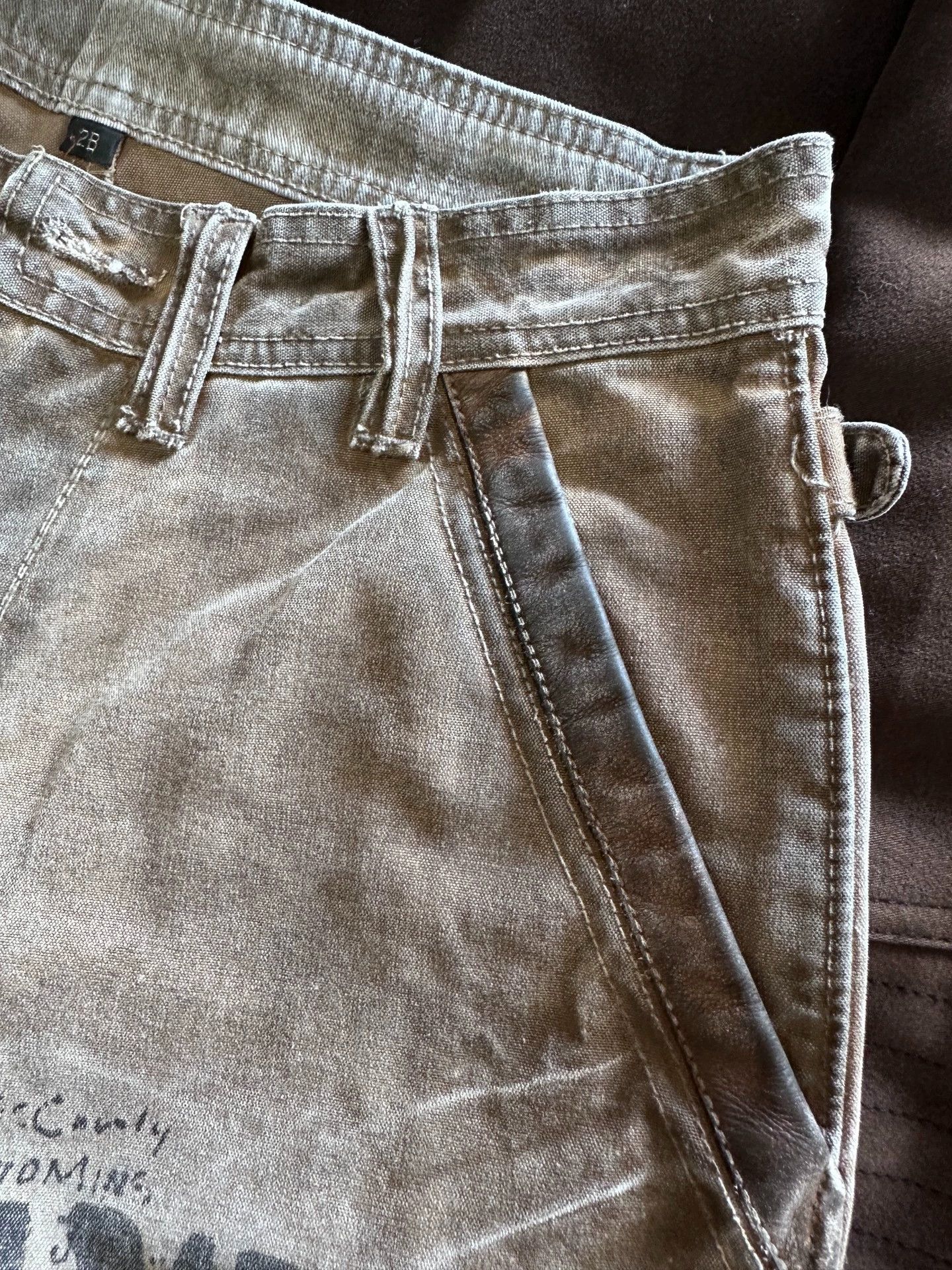 Polo Ralph Lauren Vintage 90s Ralph Lauren Military Leather Panel Shorts Size US 28 / EU 44 - 5 Thumbnail