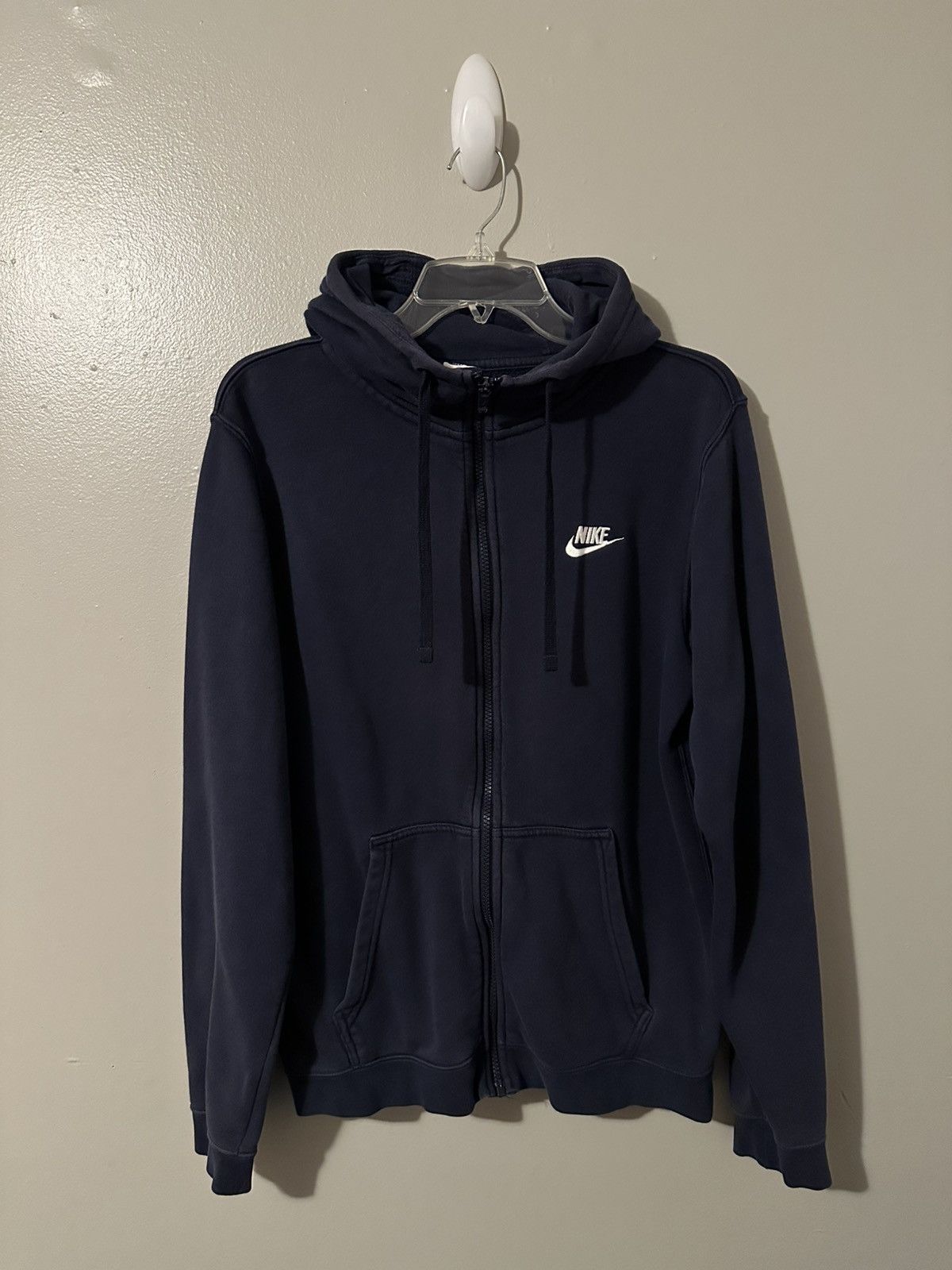 Nike Vintage Nike Navy Blue Hoodie Size US S / EU 44-46 / 1 - 1 Thumbnail