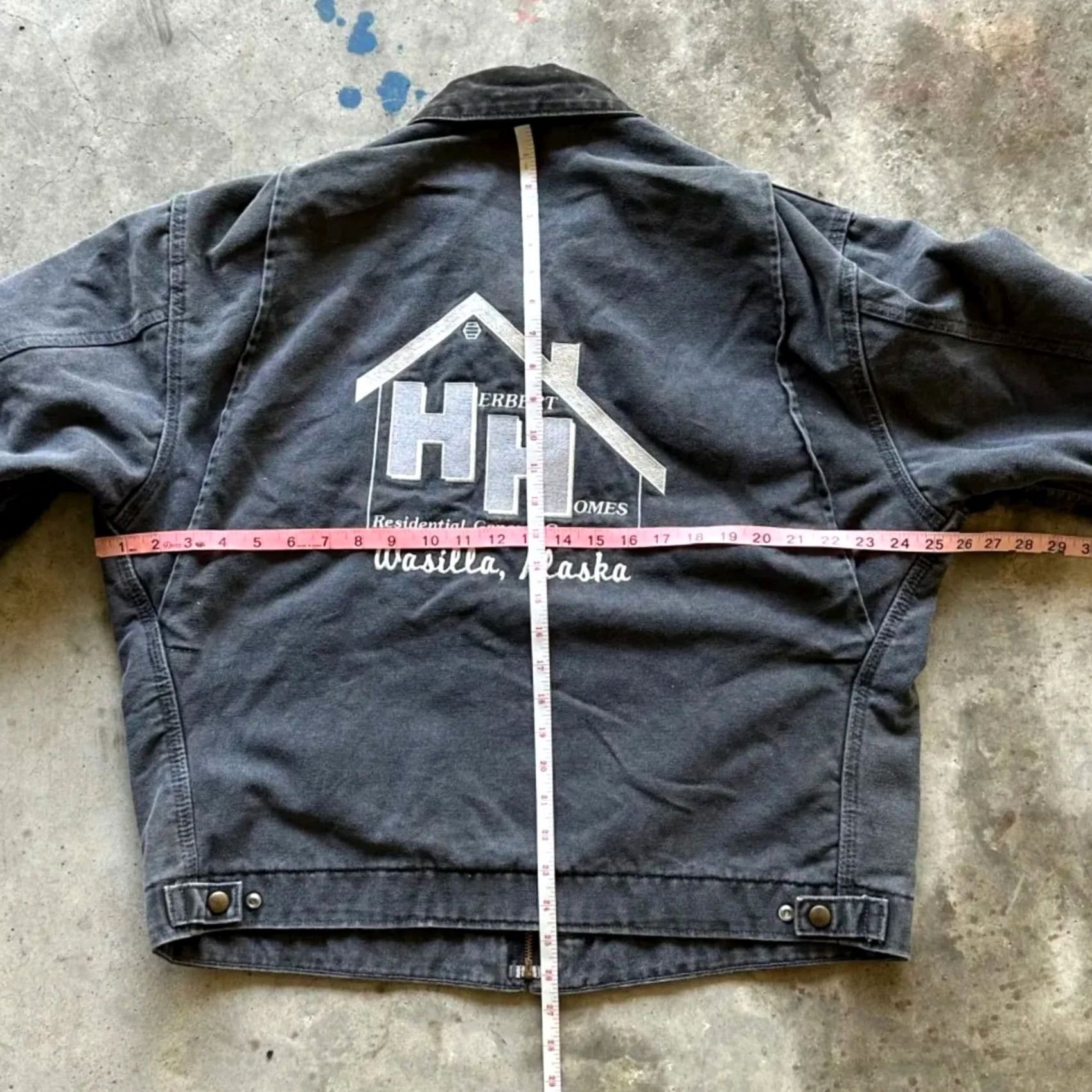 Carhartt VINTAGE Carhartt J97 PTL Petrol Gray Blanket Lined Detroit Jacket Size L Mens Gray Jacket Size US L / EU 52-54 / 3 - 6 Thumbnail